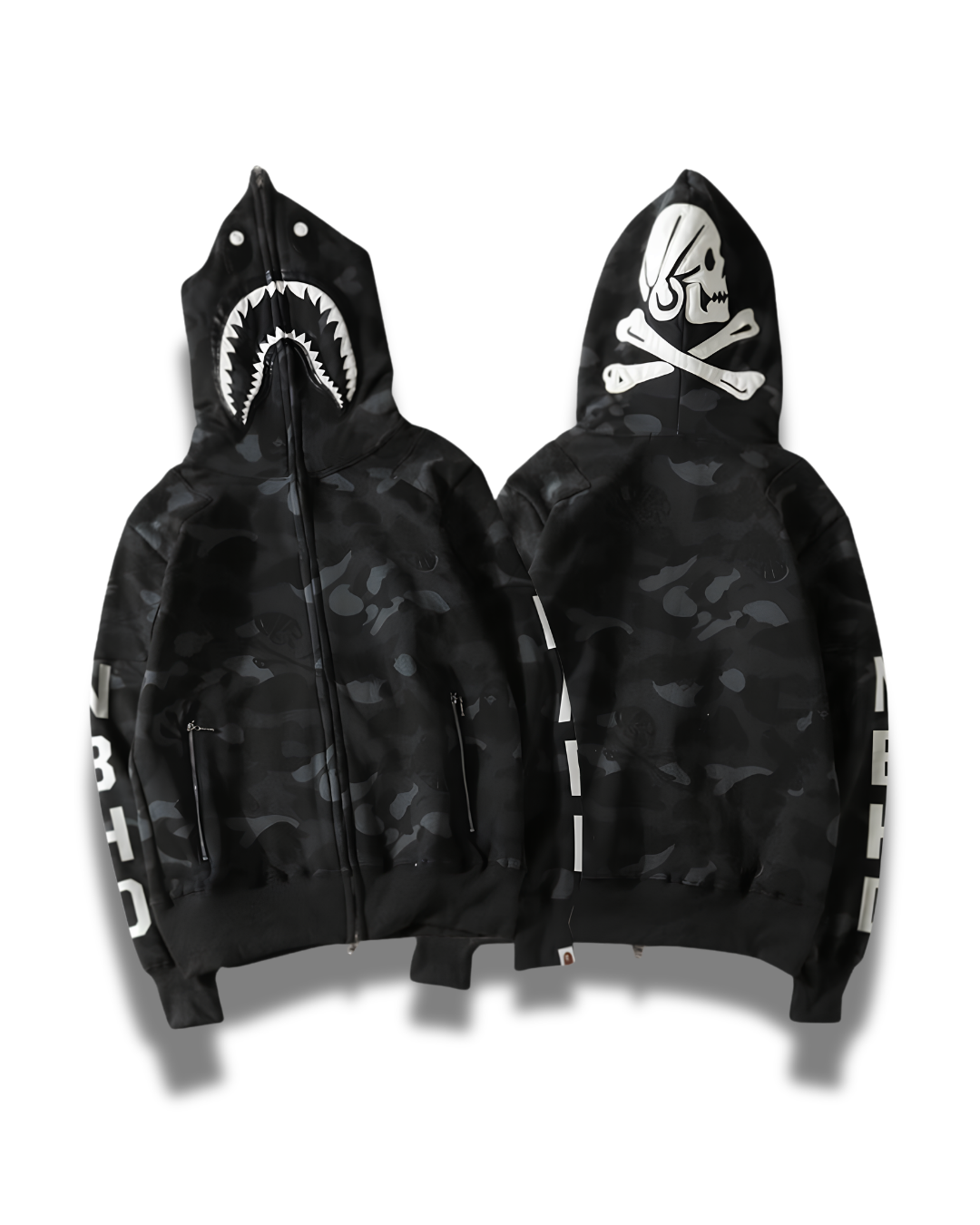 HOODIE ZIPPER BAPE X NEIGHBORHOOD