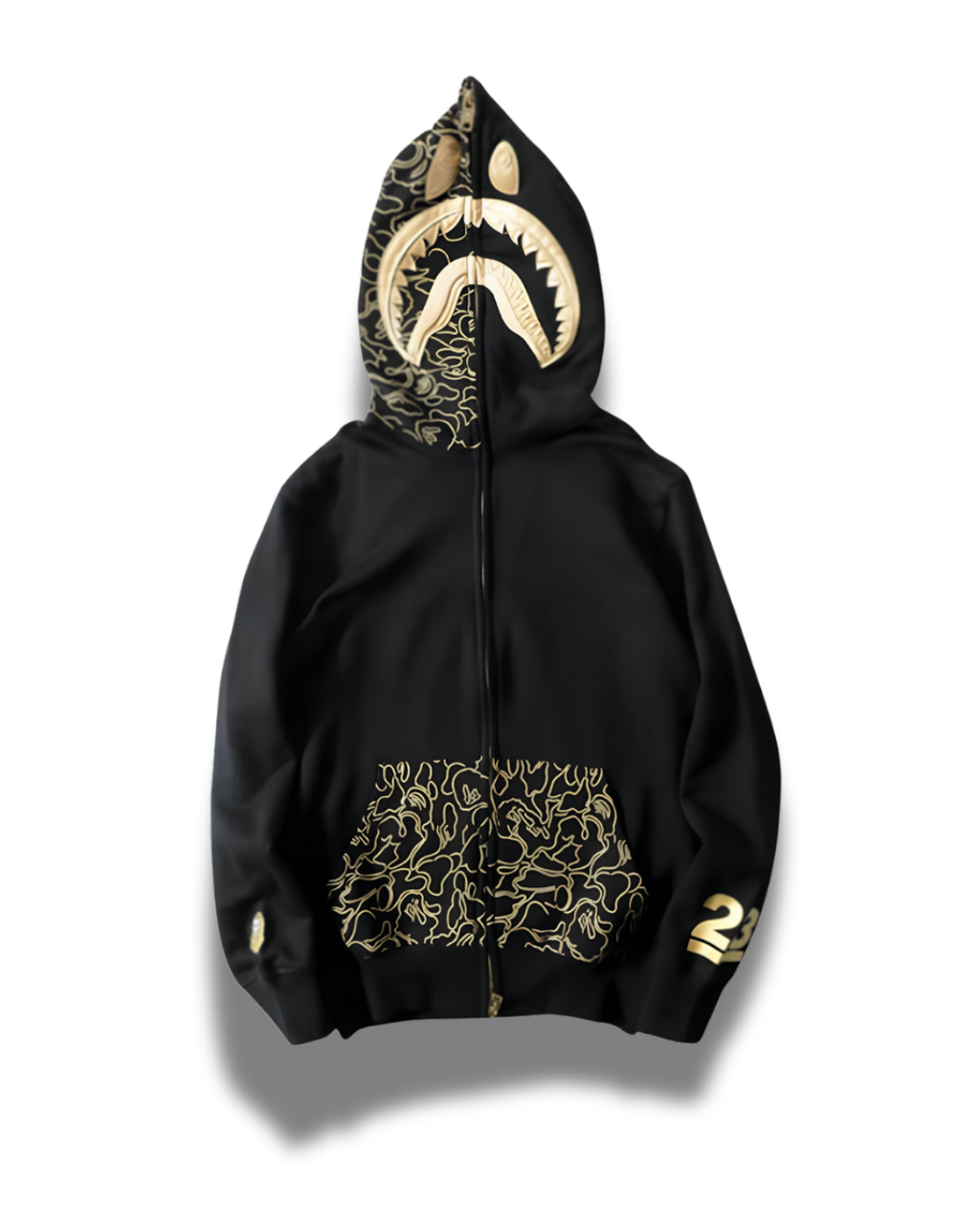 HOODIE ZIPPER BAPE 23RD ANNIVERSARY