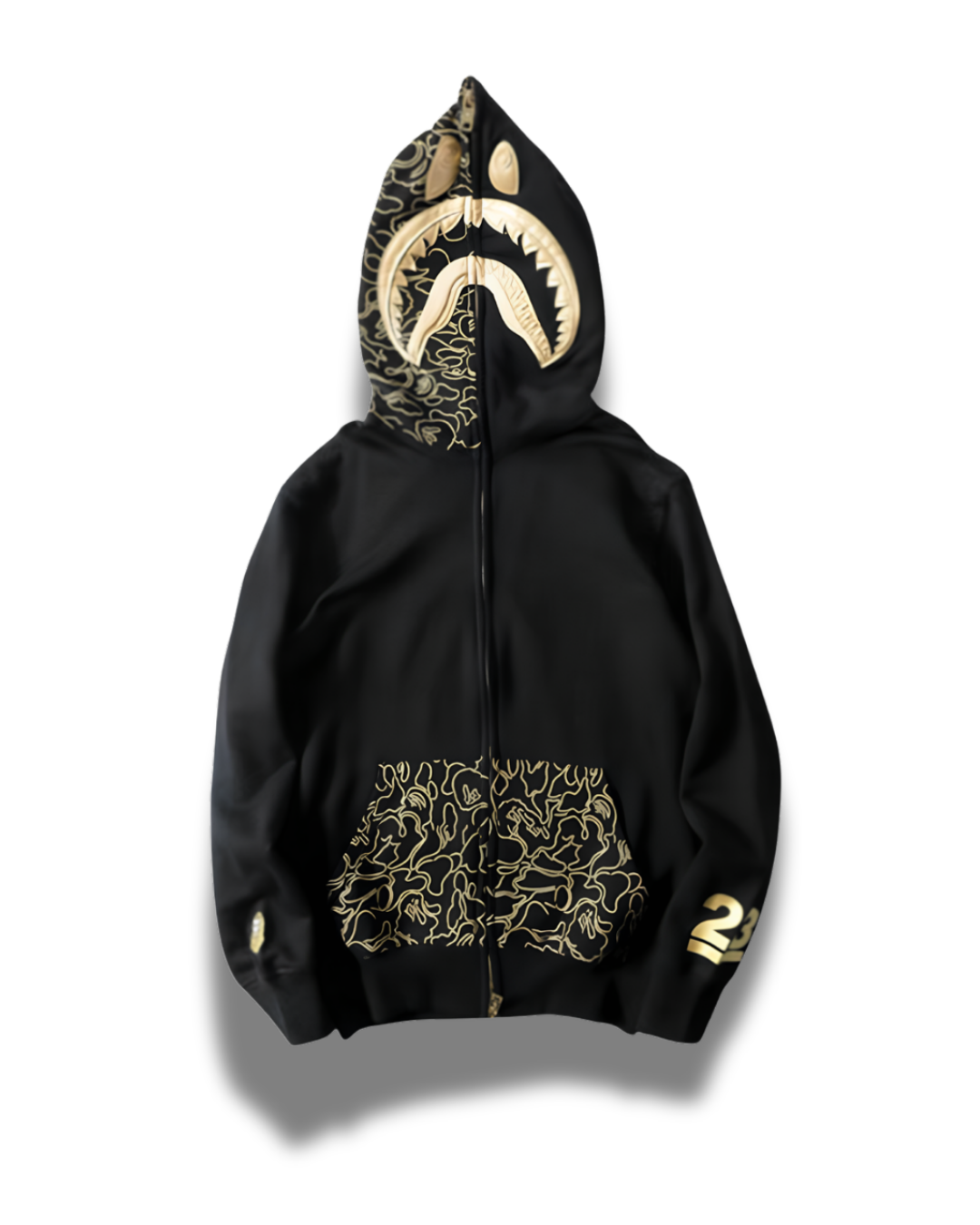 HOODIE ZIPPER BAPE 23RD ANNIVERSARY