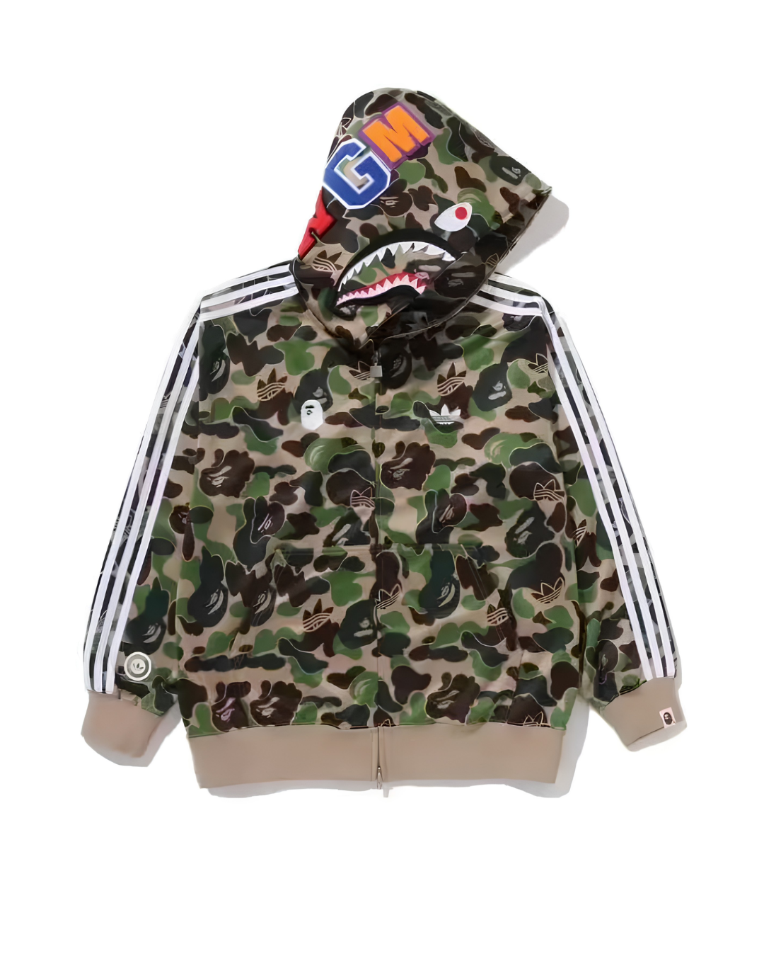 HOODIE ZIPPER BAPE X ADIDAS