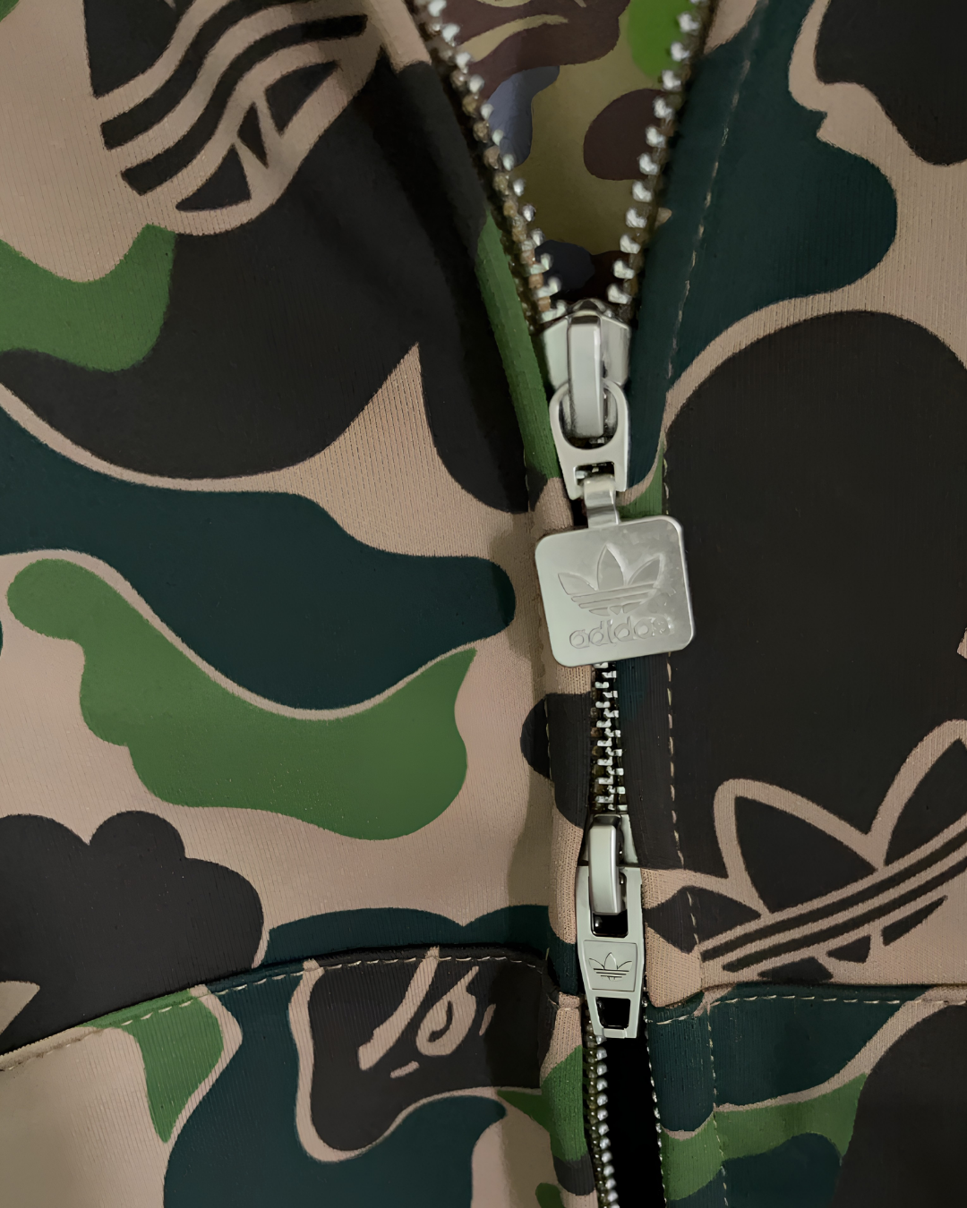 HOODIE ZIPPER BAPE X ADIDAS