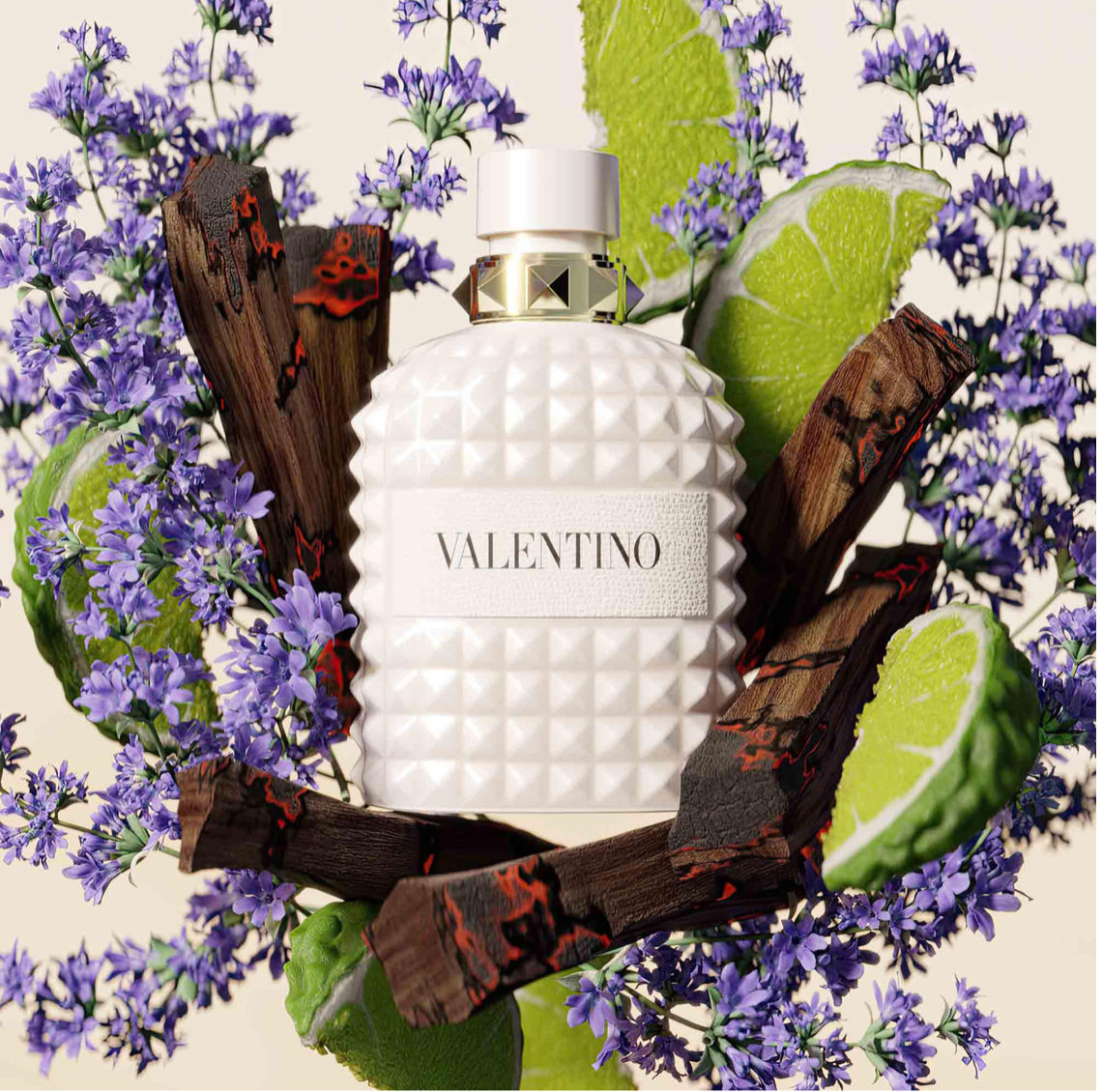VALENTINO UOMO BORN IN ROMA IVORY