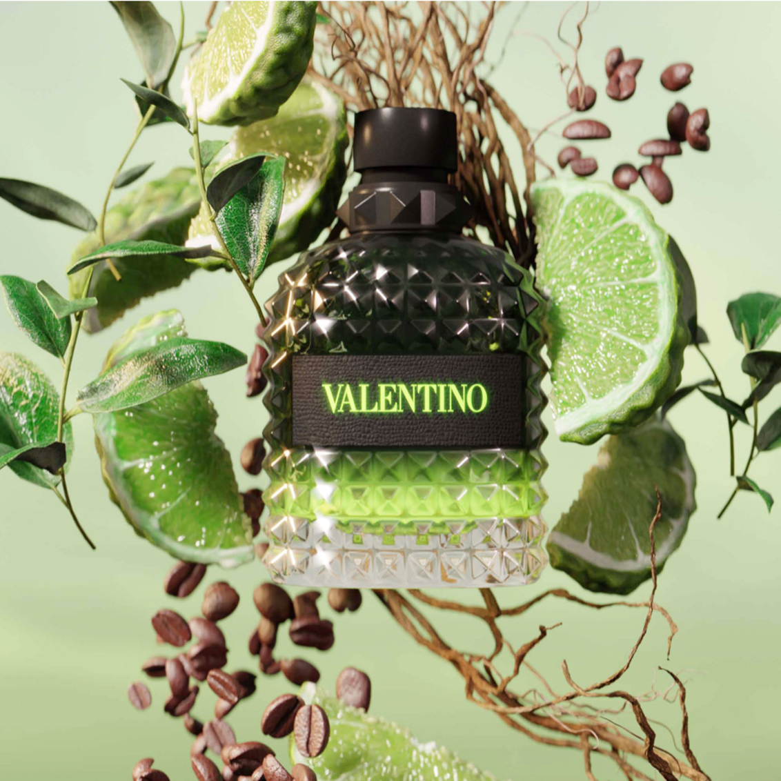 VALENTINO UOMO BORN IN ROMA GREEN STRAVAGANZA