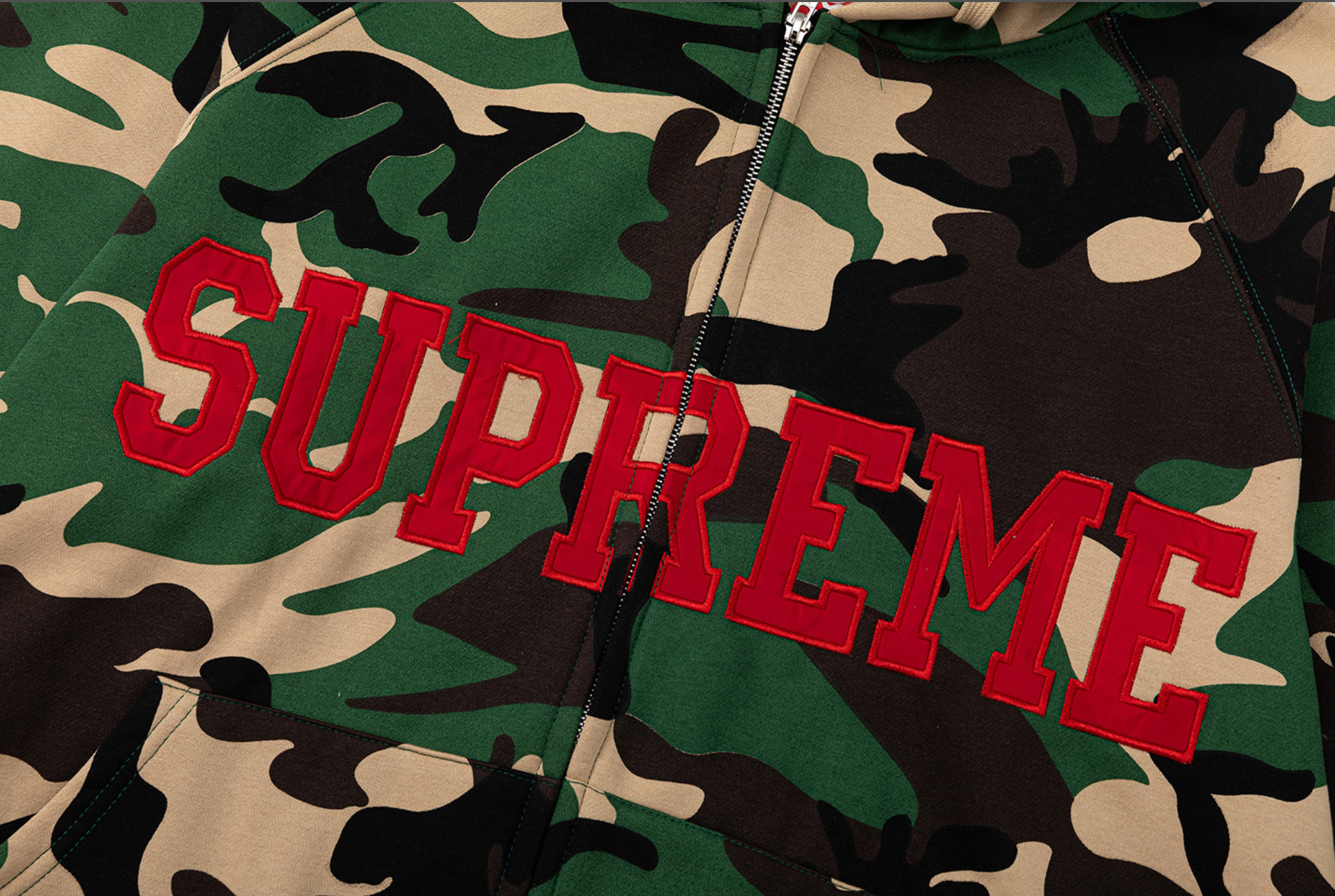 HOODIE ZIPPER SUPREME CAMO