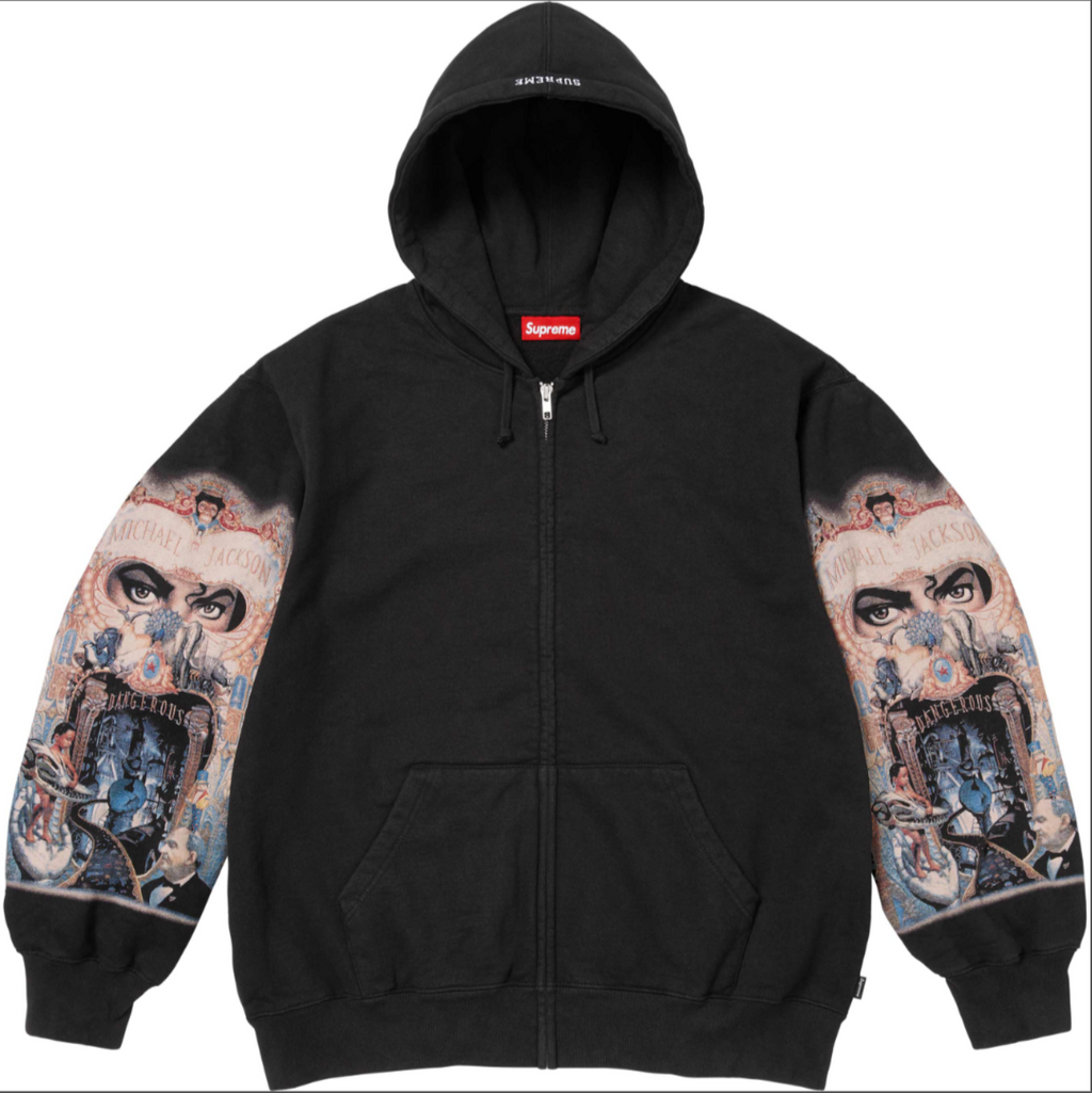 HOODIE ZIPPER SUPREME X MICHAEL JACKSON