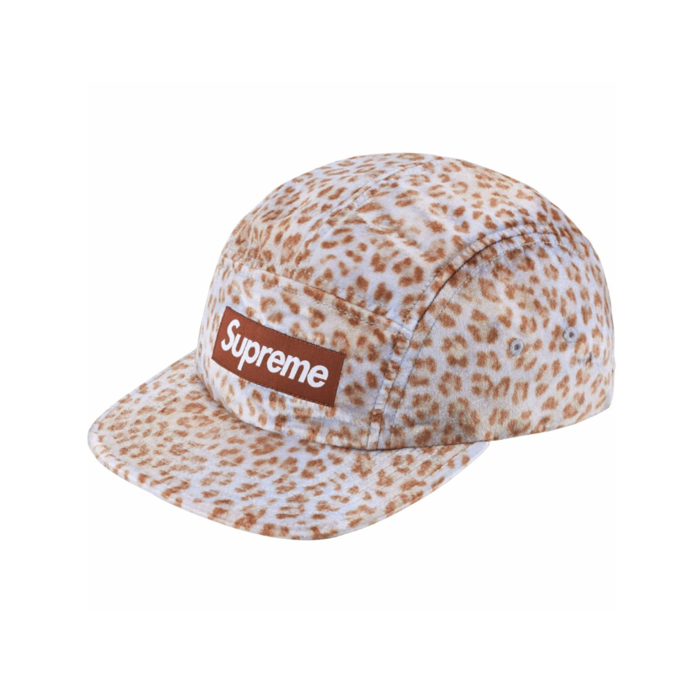 GORRA SUPREME LEOPARD VELVET CAMP