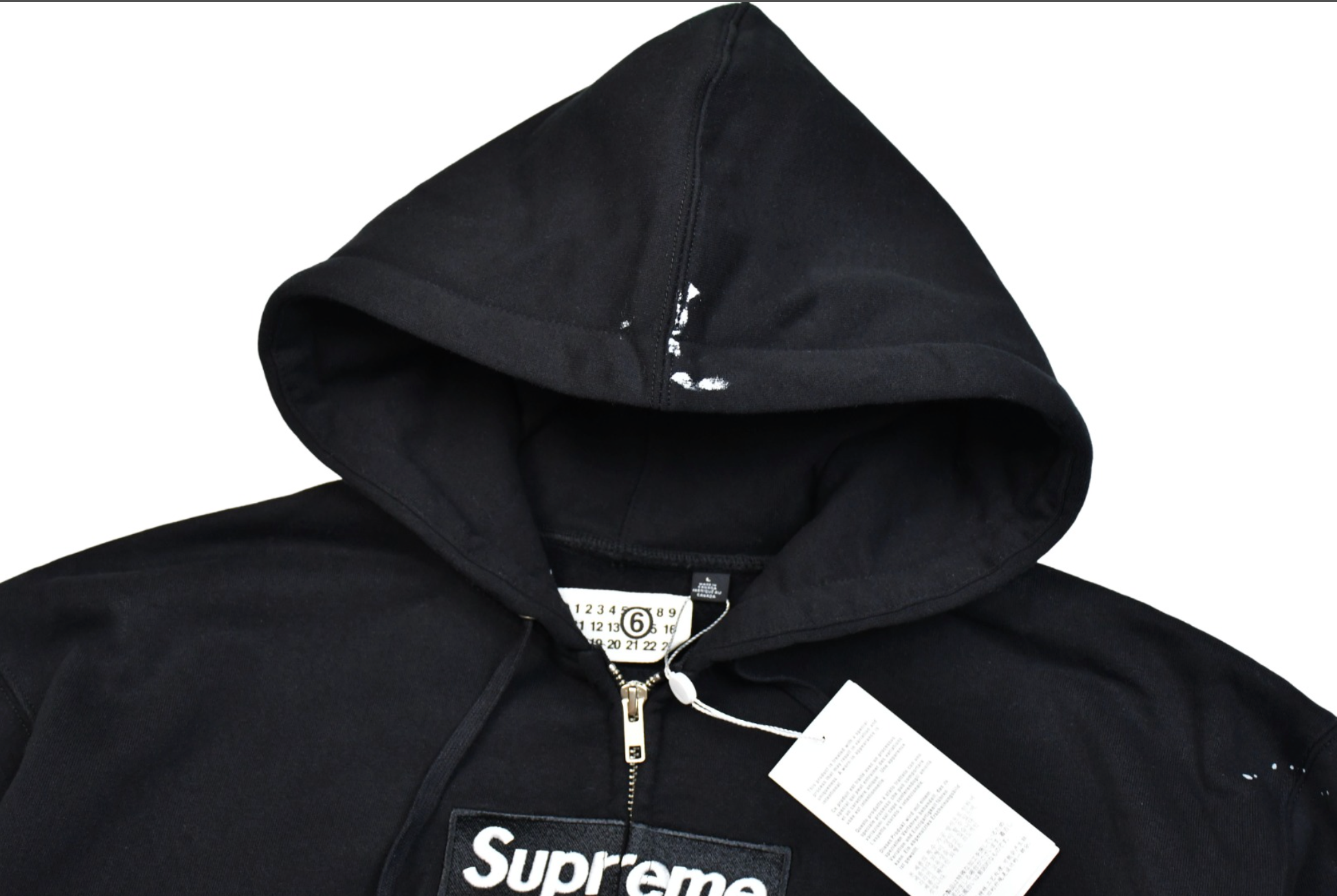 HOODIE ZIPPER SUPREME X MAISON MARGIELA