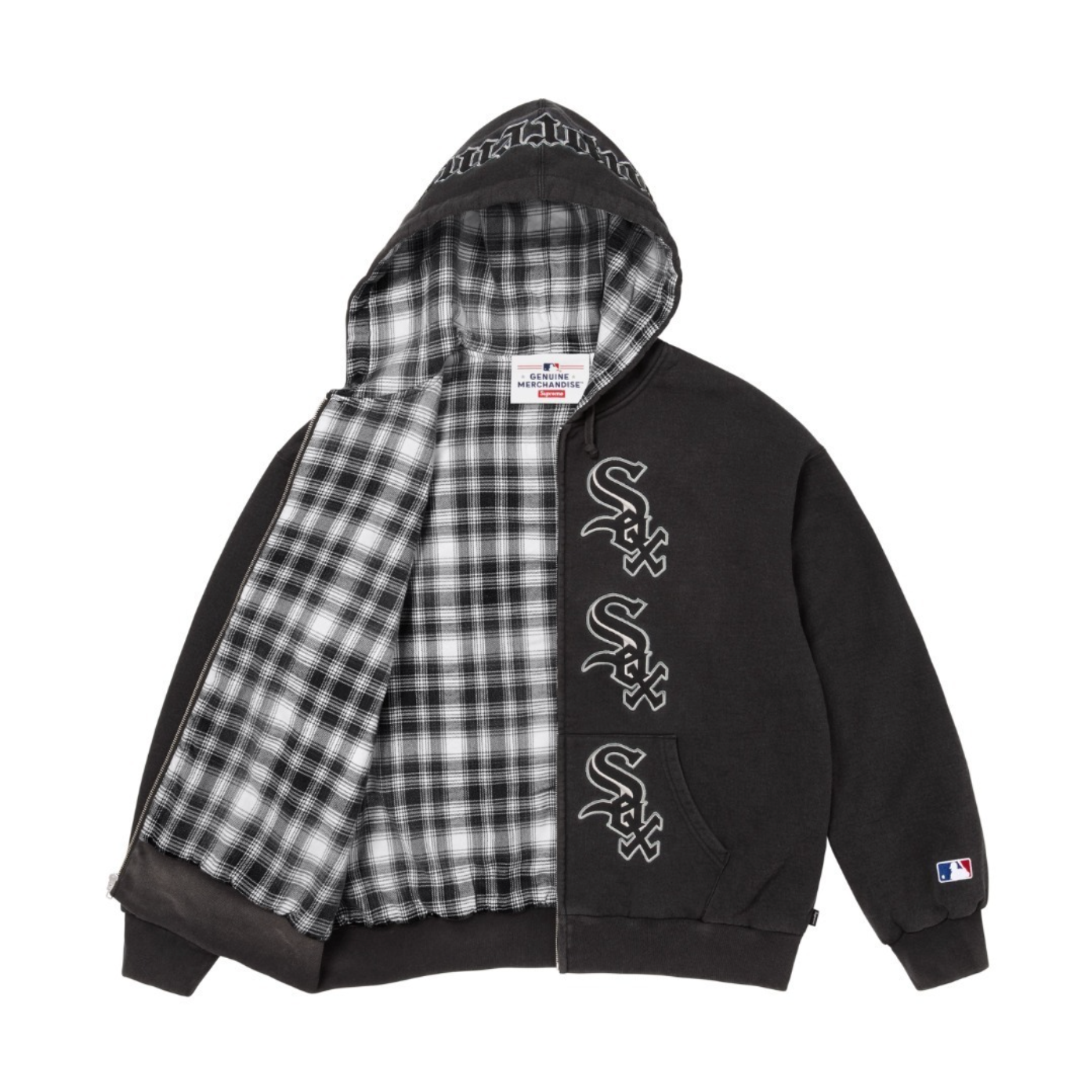 HOODIE ZIPPER SUPREME CHICAGO WHITE SOX