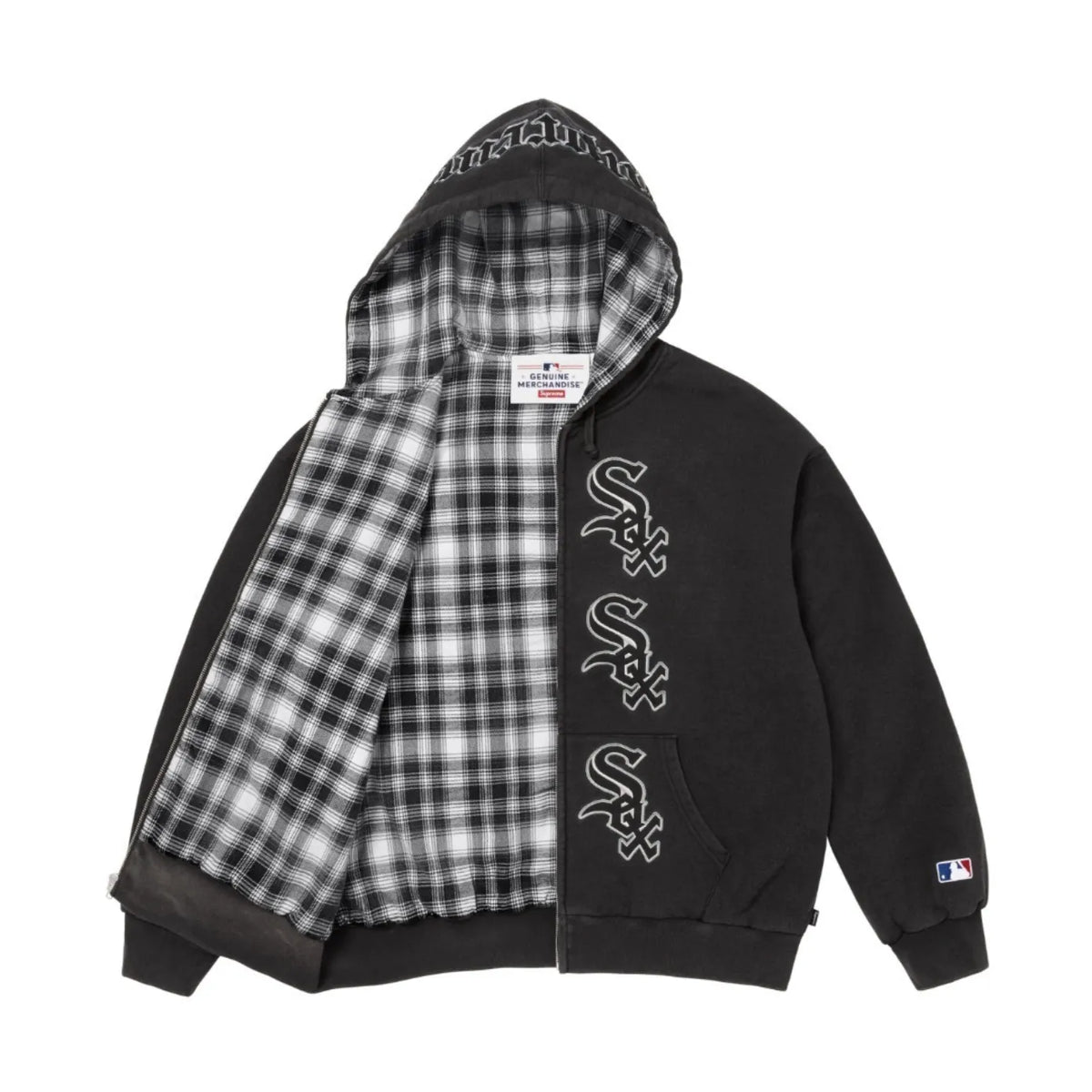 HOODIE ZIPPER SUPREME CHICAGO WHITE SOX