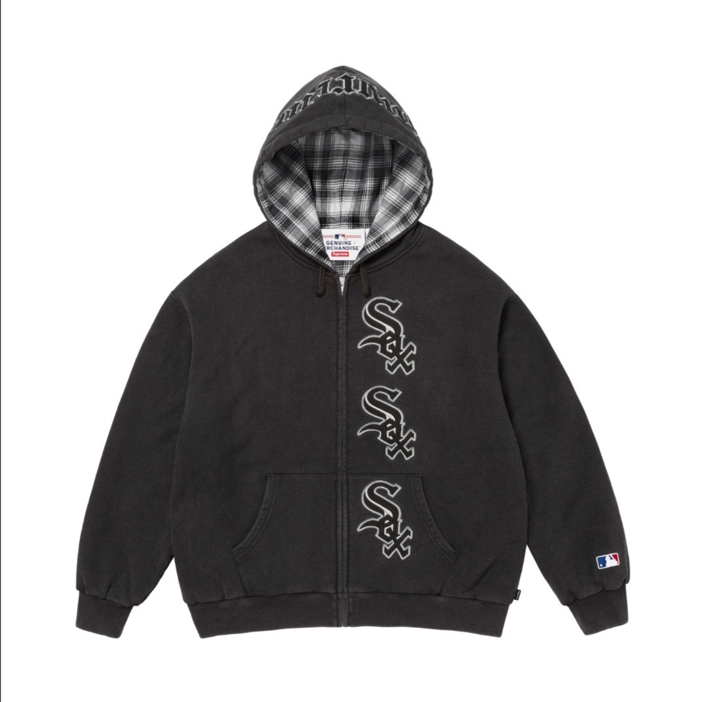 HOODIE ZIPPER SUPREME CHICAGO WHITE SOX