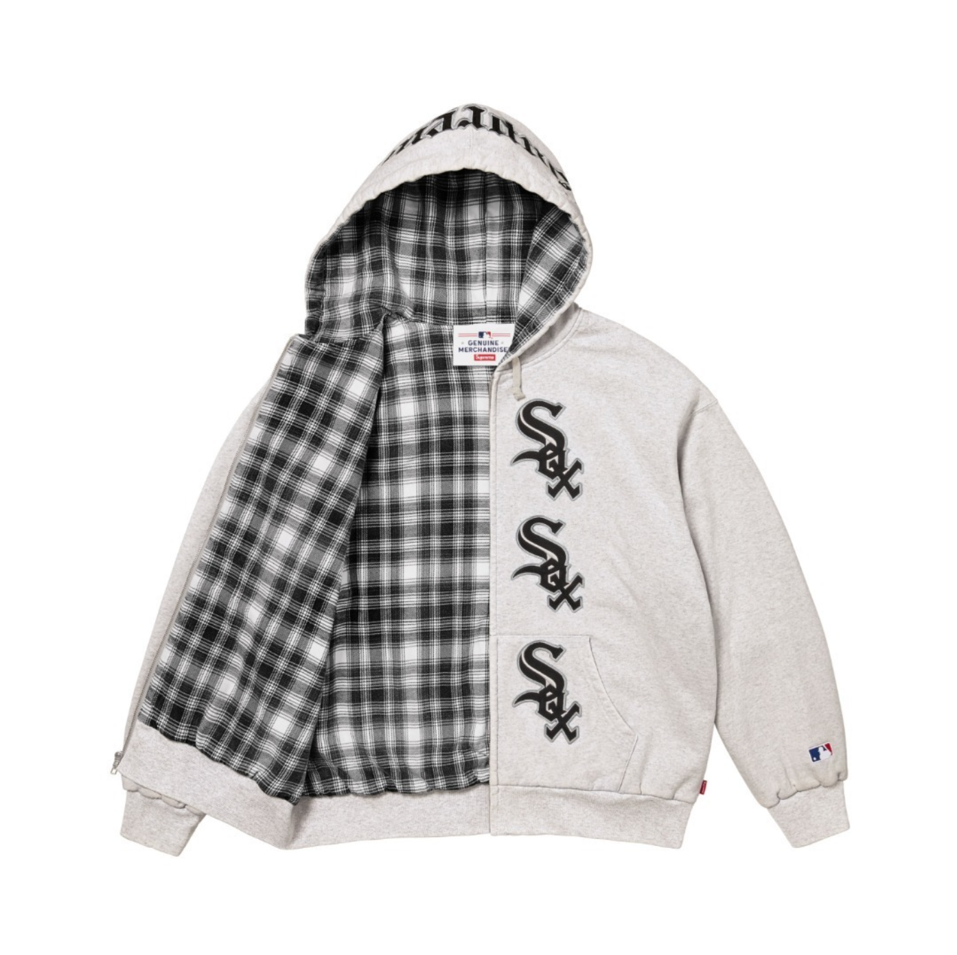 HOODIE ZIPPER SUPREME CHICAGO WHITE SOX