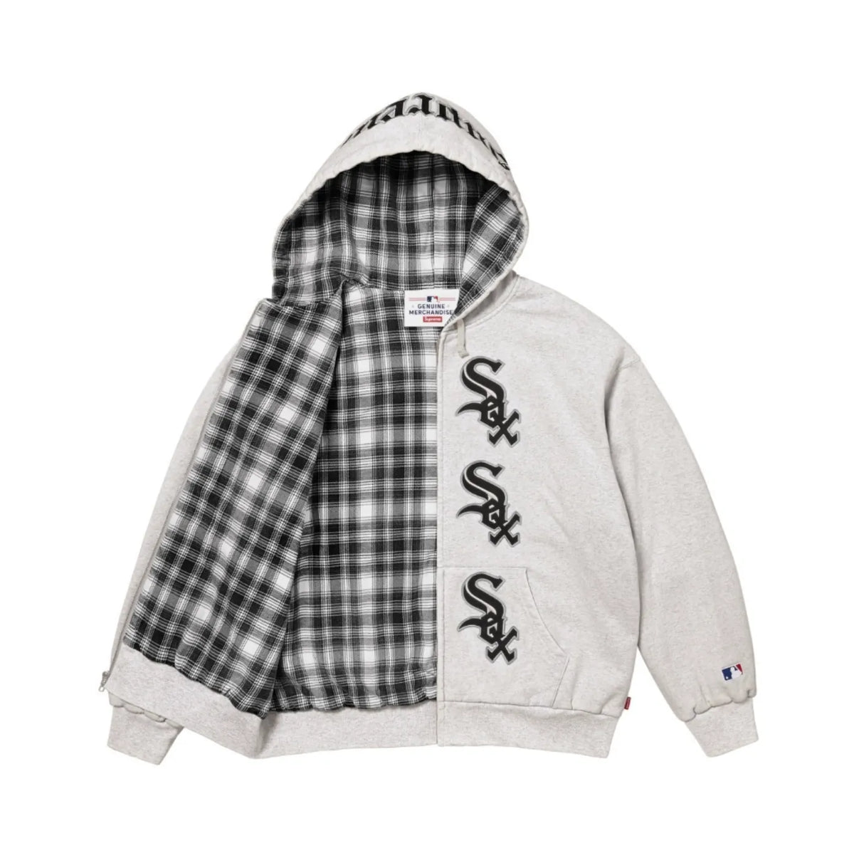 HOODIE ZIPPER SUPREME CHICAGO WHITE SOX
