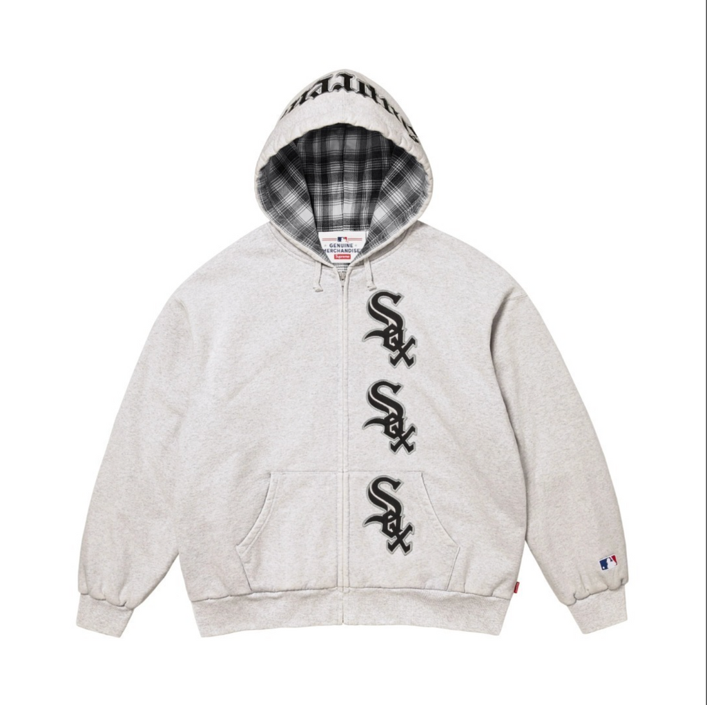 HOODIE ZIPPER SUPREME CHICAGO WHITE SOX
