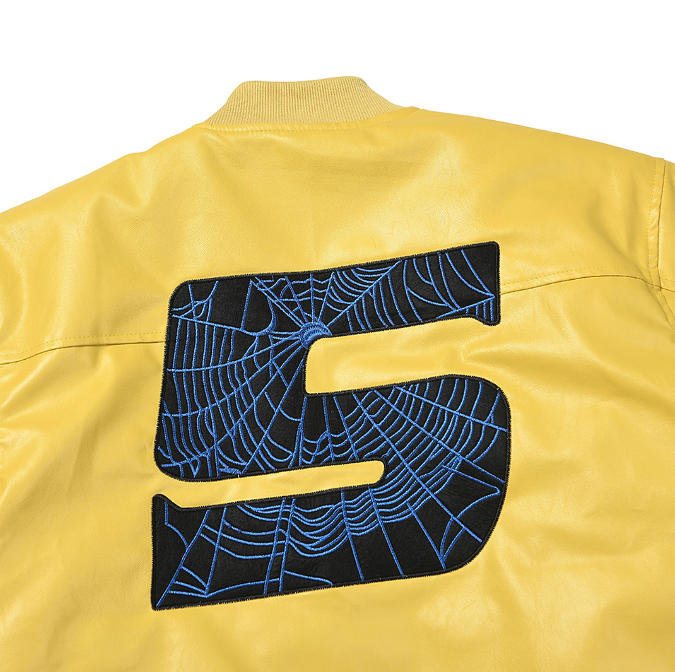 JACKET SP5DER LEATHER LOGO