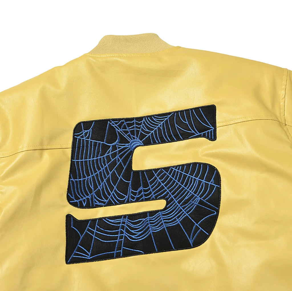 JACKET SP5DER LEATHER LOGO