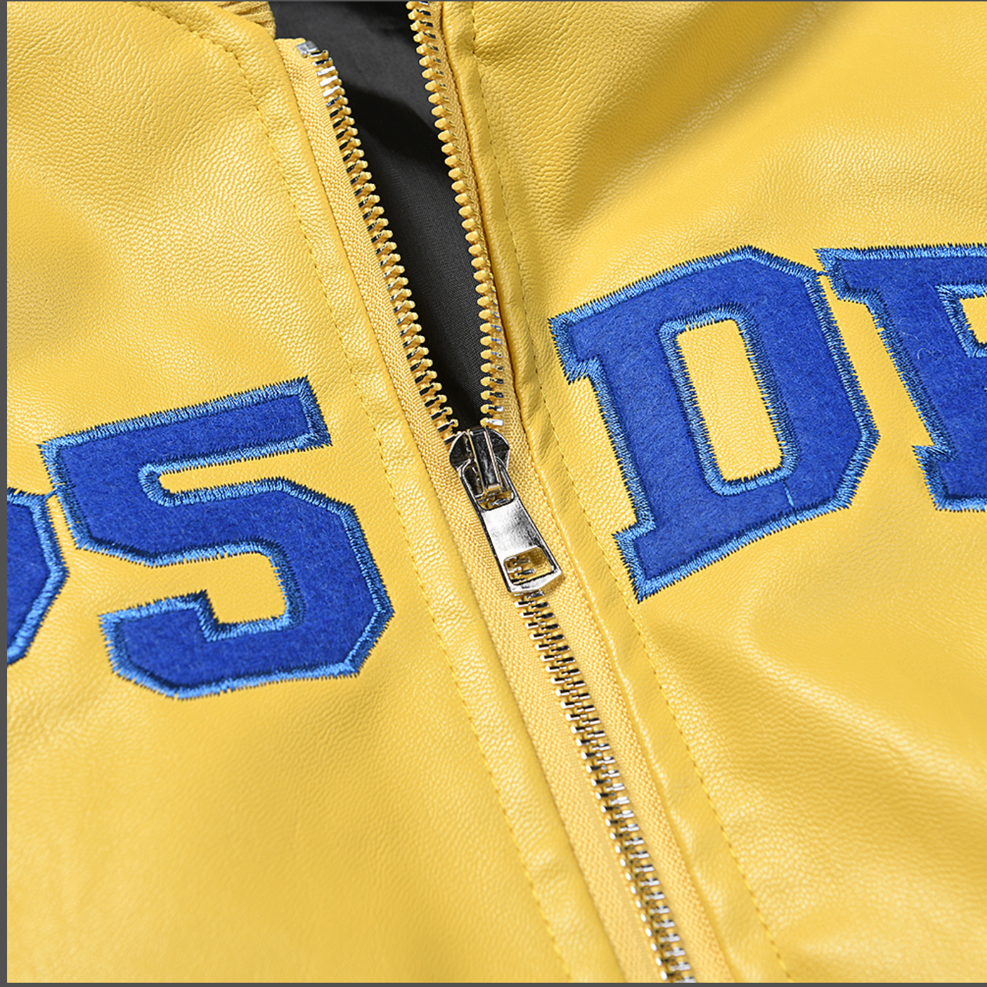 JACKET SP5DER LEATHER LOGO