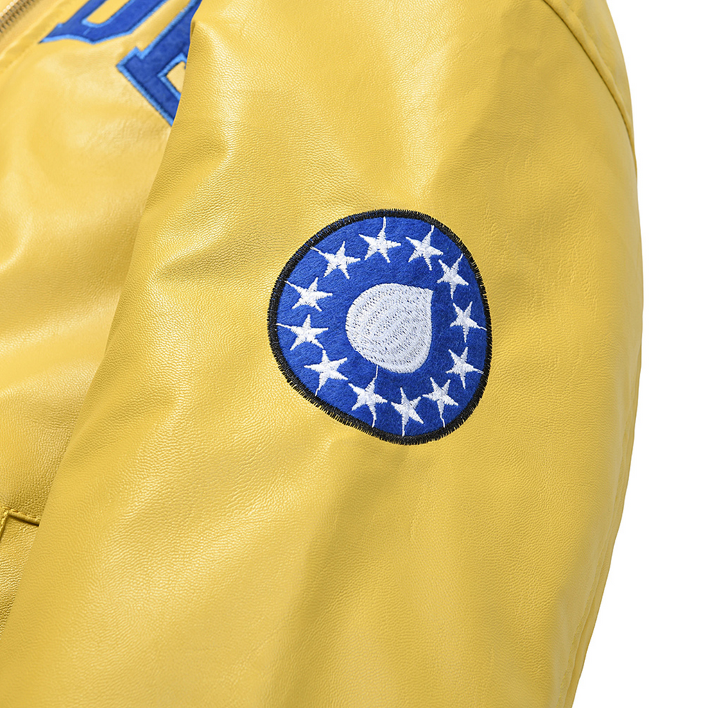 JACKET SP5DER LEATHER LOGO