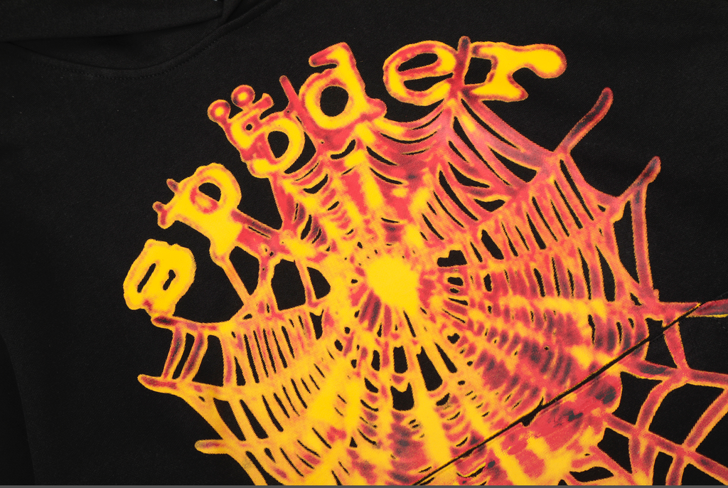 HOODIE SP5DER OG WEB V2 FIRE