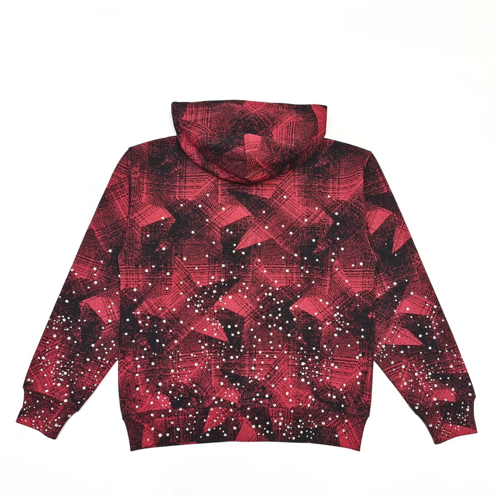 HOODIE ZIPPER SP5DER STAR PLAID