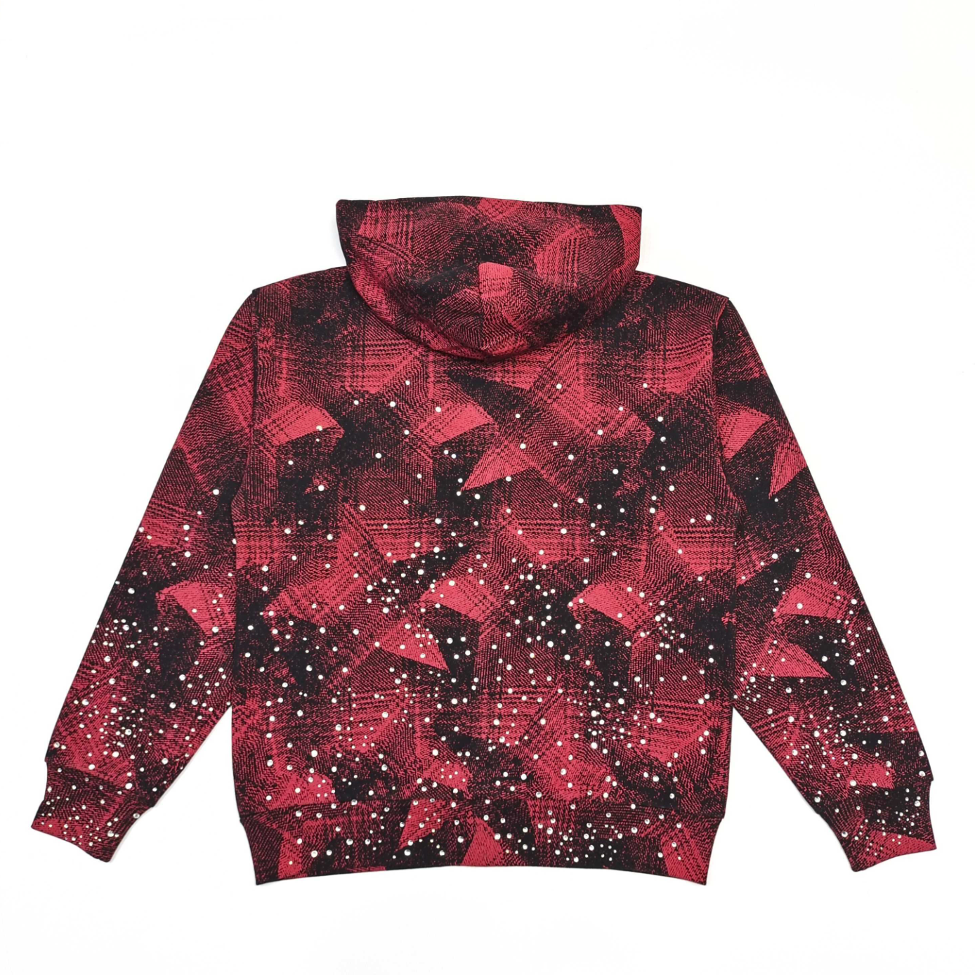 HOODIE ZIPPER SP5DER STAR PLAID