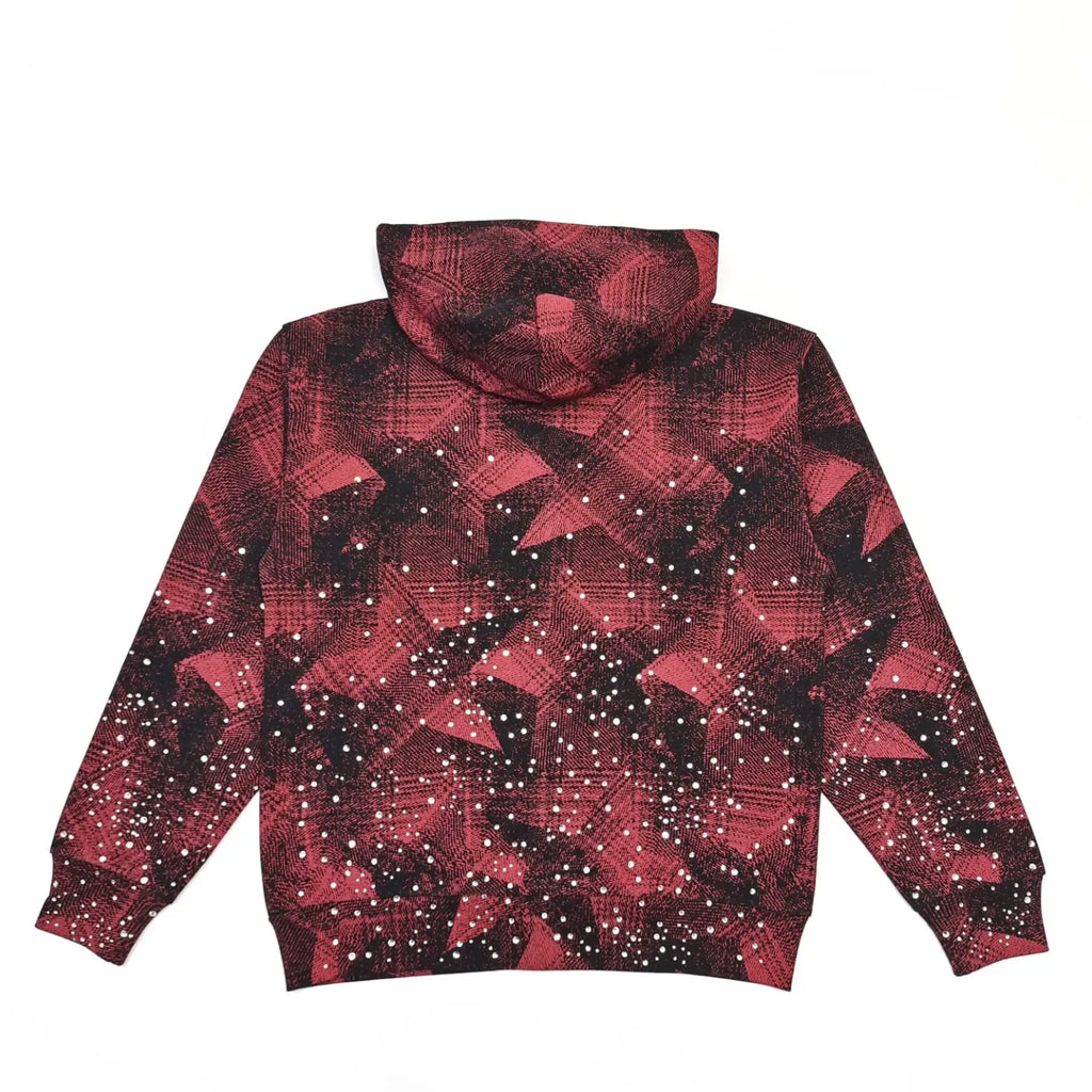 HOODIE ZIPPER SP5DER STAR PLAID