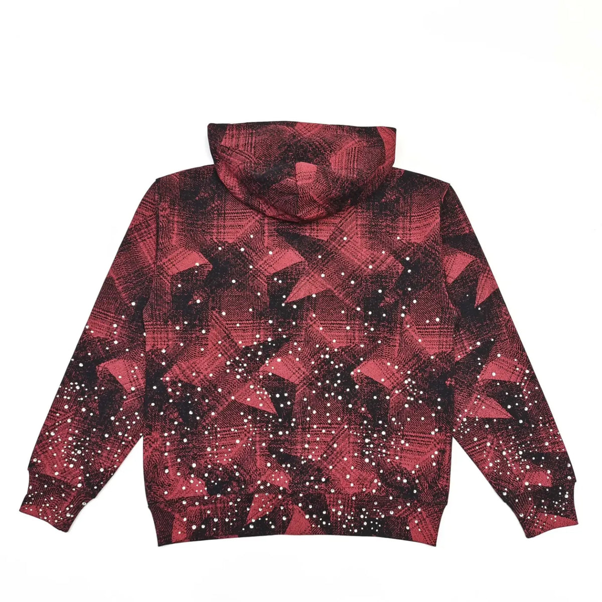HOODIE ZIPPER SP5DER STAR PLAID
