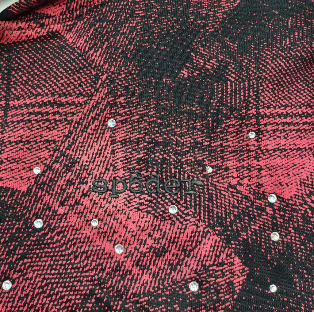 HOODIE ZIPPER SP5DER STAR PLAID