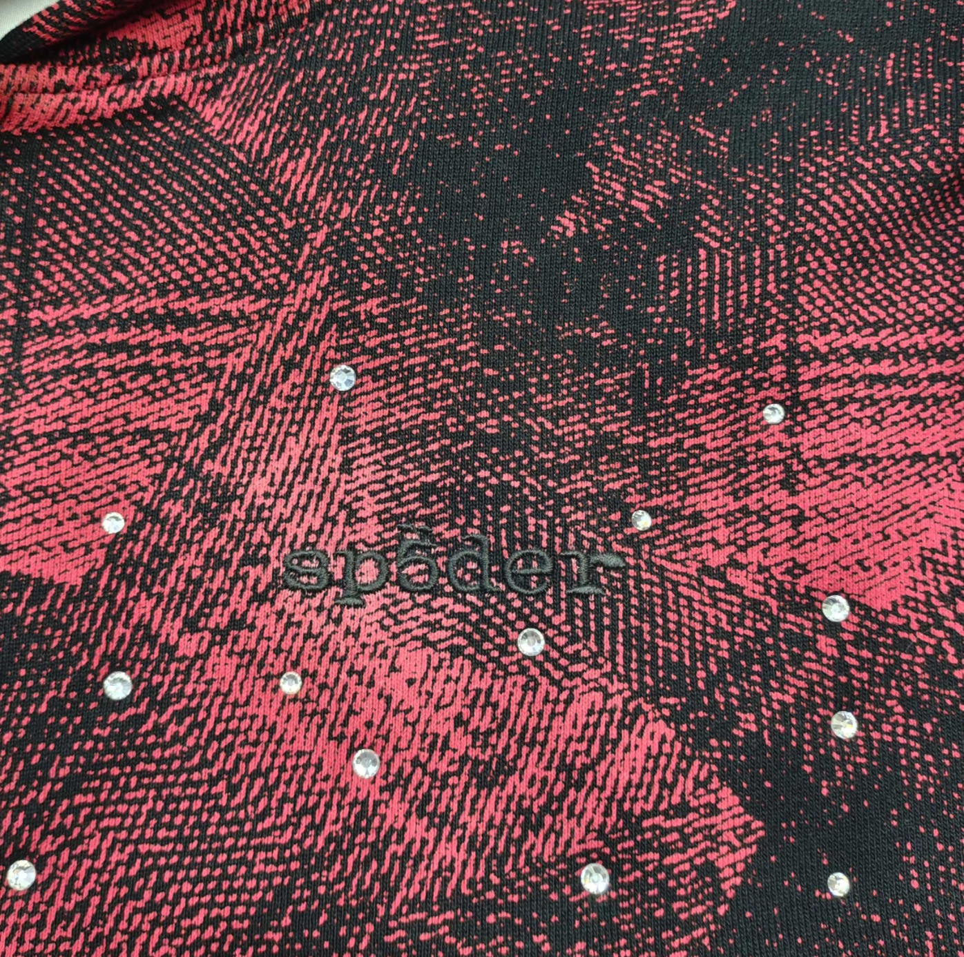 HOODIE ZIPPER SP5DER STAR PLAID