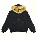 HOODIE ZIPPER SP5DER FAUX-FUR