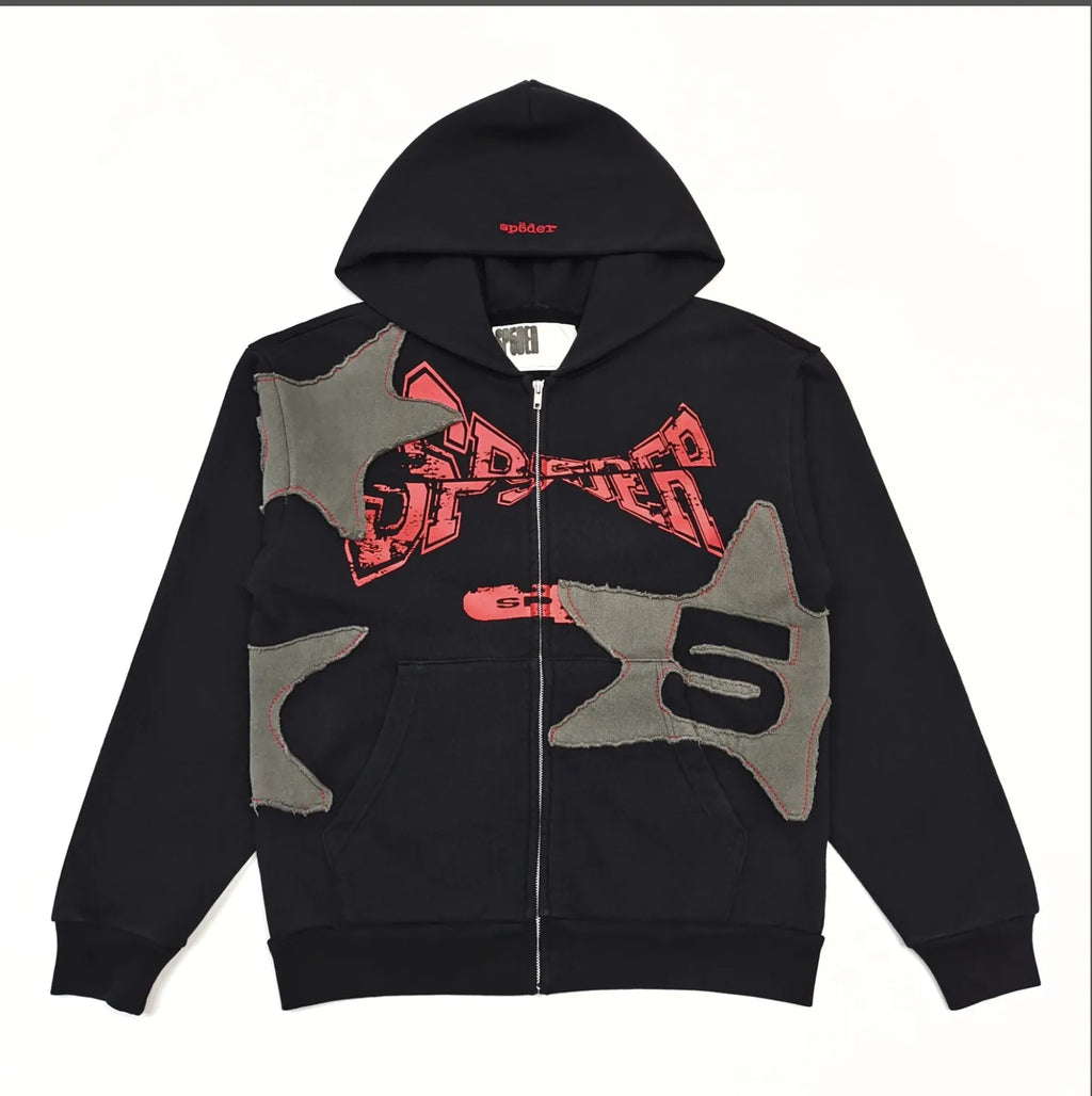 HOODIE ZIPPER SP5DER BIG STAR