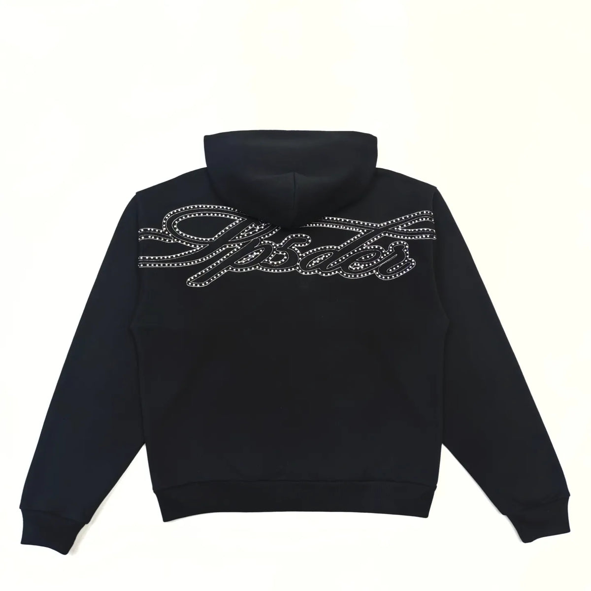 HOODIE ZIPPER SP5DER RHINESTONE SCRIPT