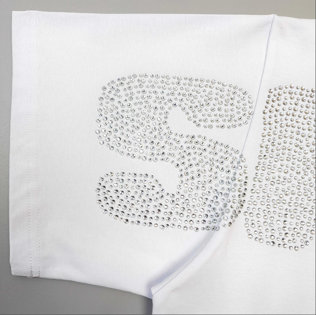 PLAYERA SP5DER RHINESTONE SILK
