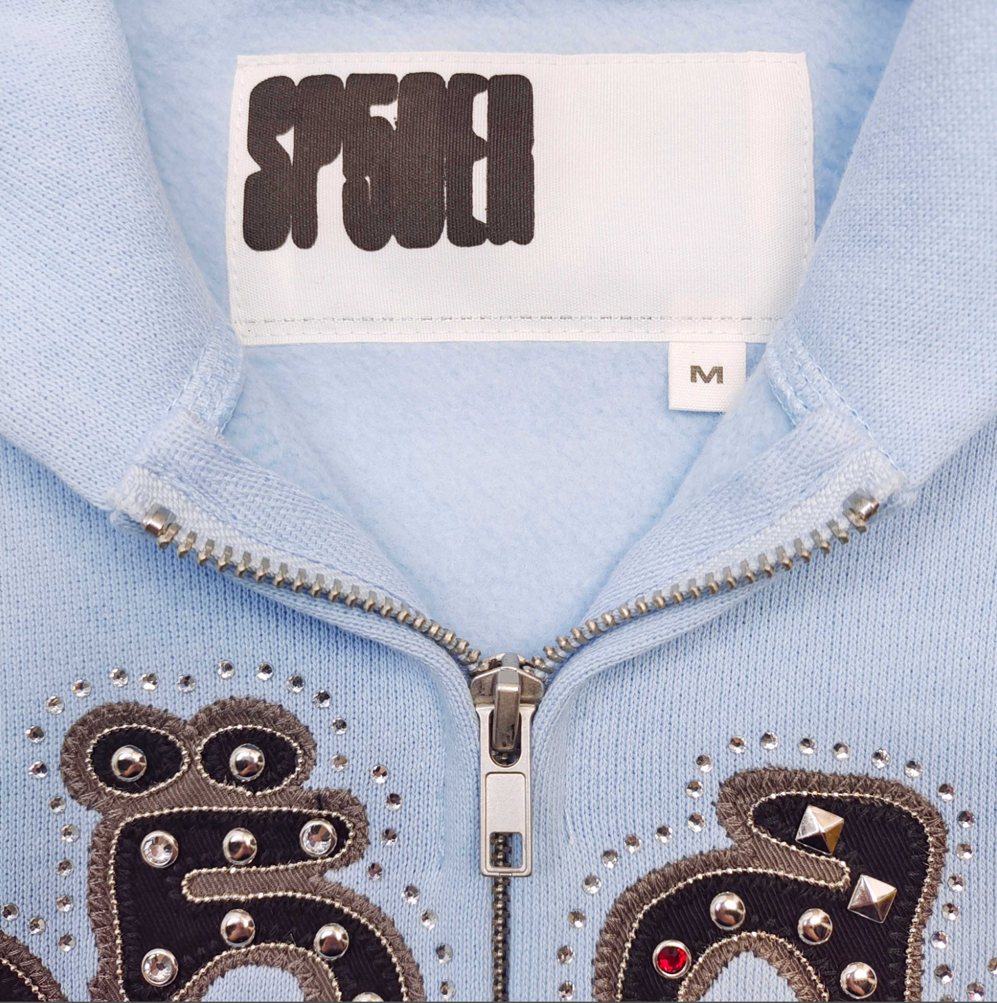HOODIE ZIPPER SP5DER MIXED STONE OG V2