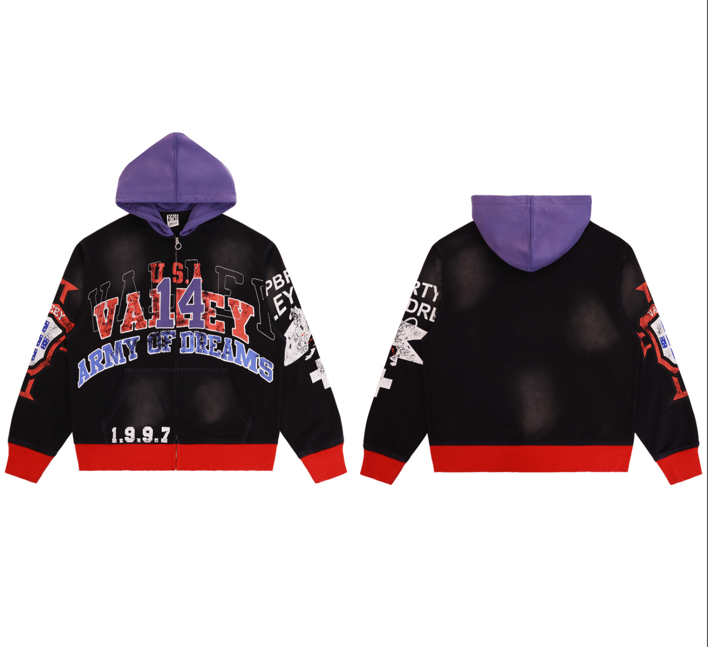 HOODIE ZIPPER VALLEY DREAMS