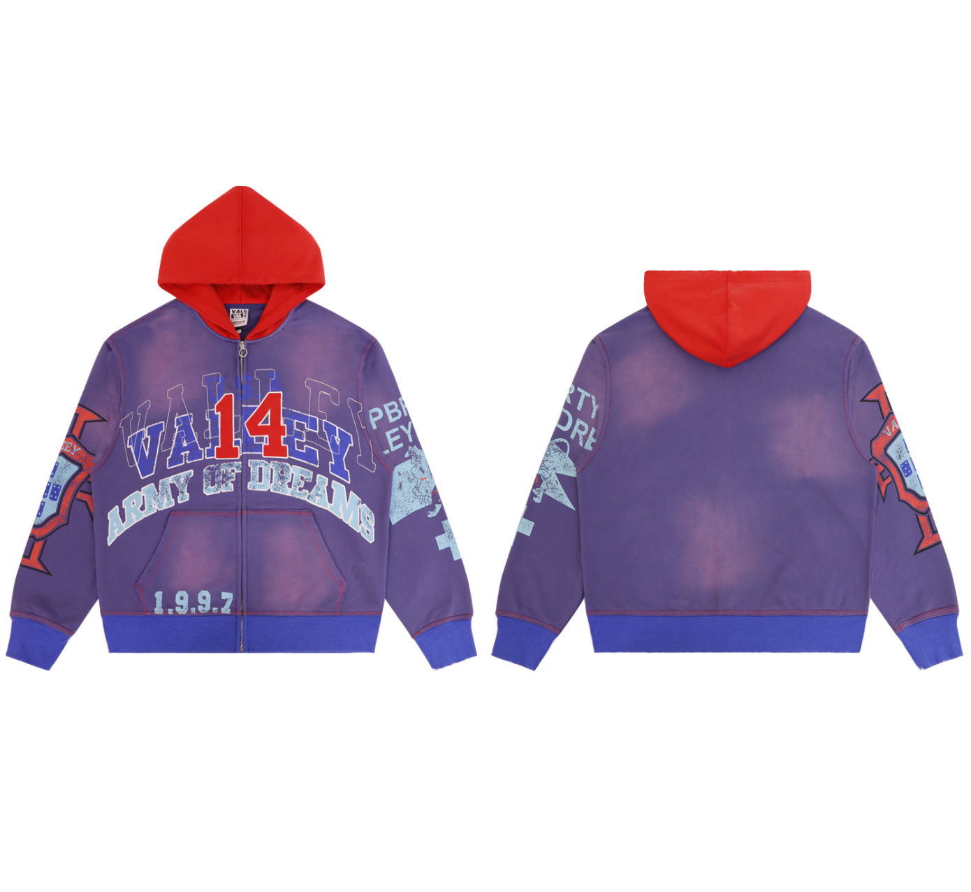 HOODIE ZIPPER VALLEY DREAMS