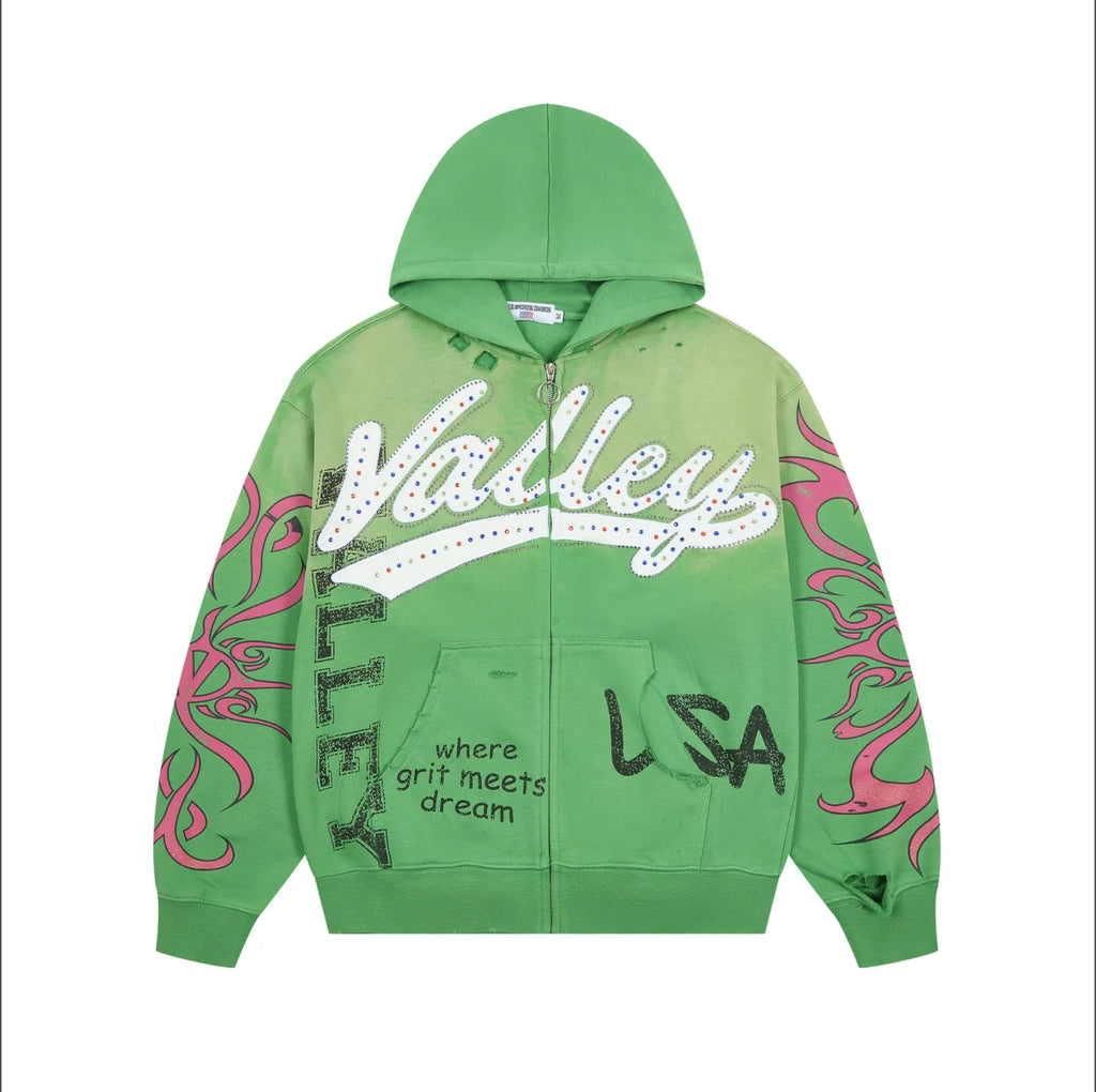 HOODIE ZIPPER VALLEY USA