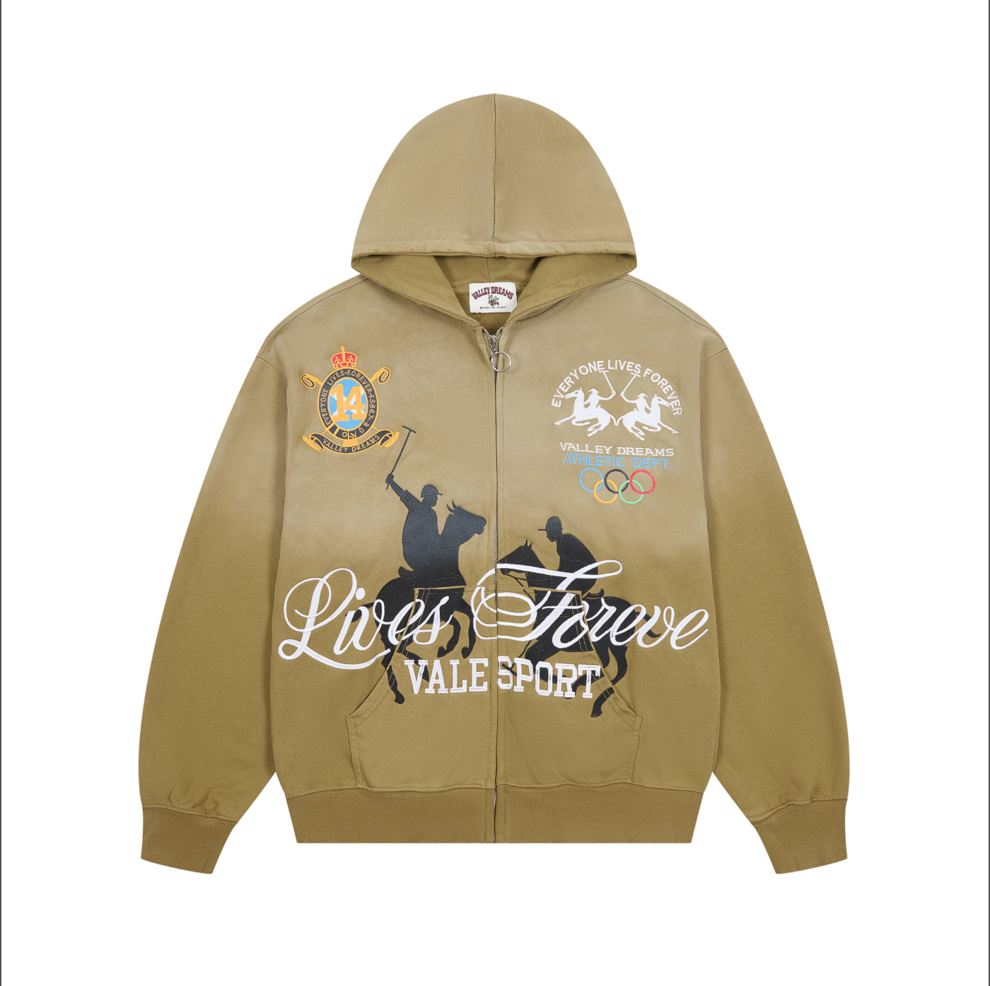 HOODIE ZIPPER VALLEY FOREVER
