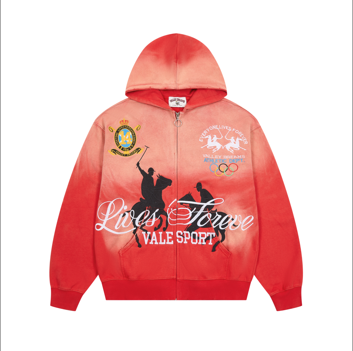 HOODIE ZIPPER VALLEY FOREVER