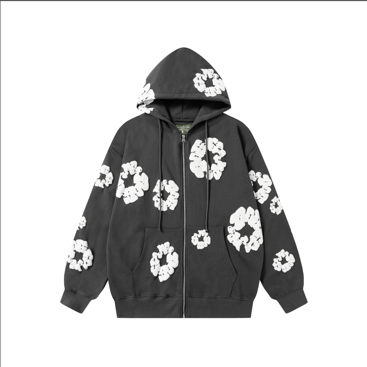 HOODIE ZIPPER DENIM TEARS