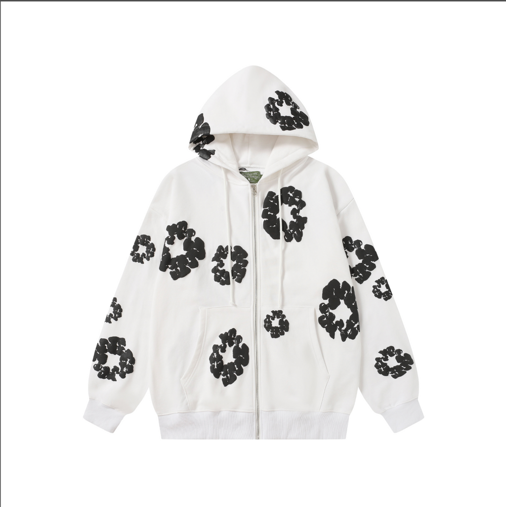 HOODIE ZIPPER DENIM TEARS