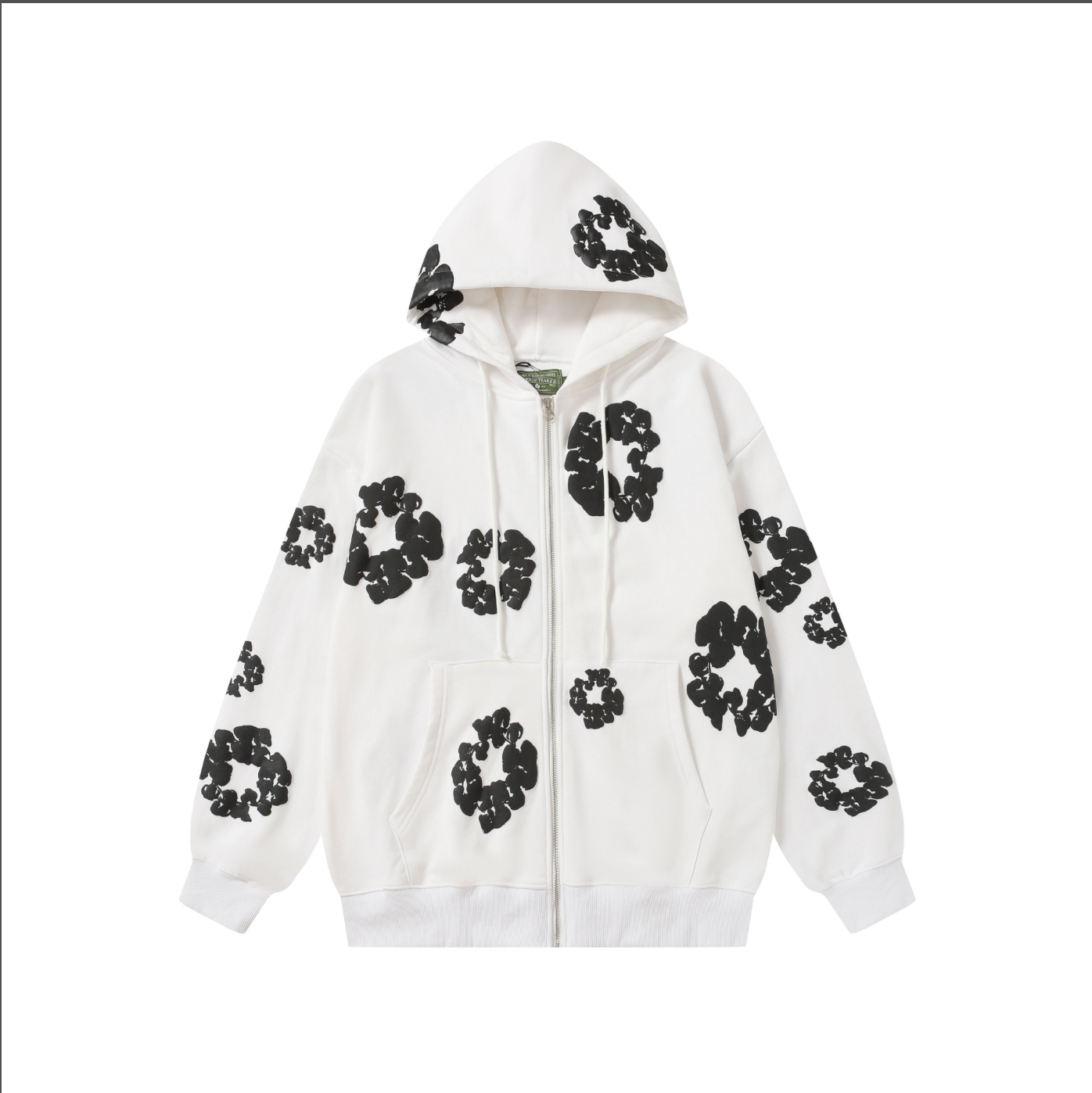 HOODIE ZIPPER DENIM TEARS