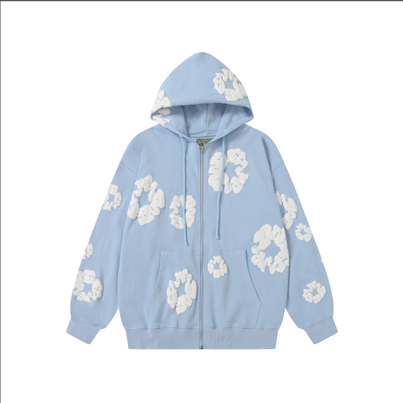 HOODIE ZIPPER DENIM TEARS