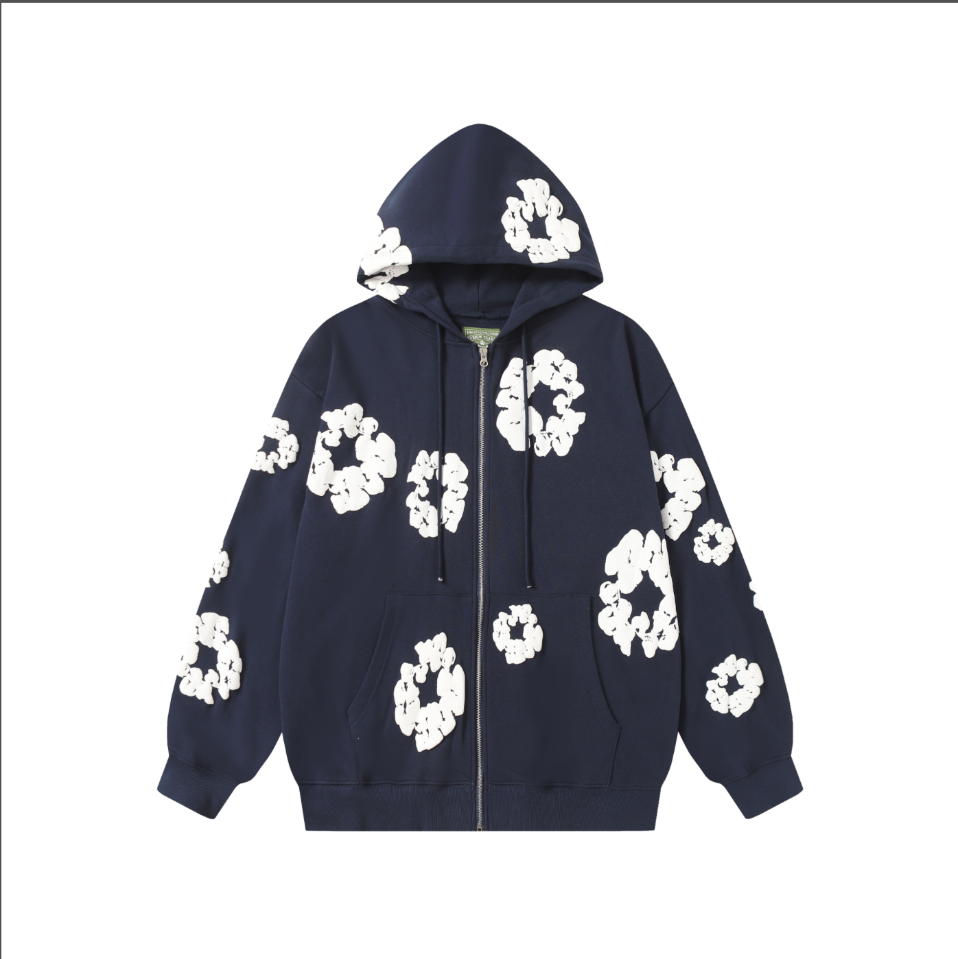 HOODIE ZIPPER DENIM TEARS