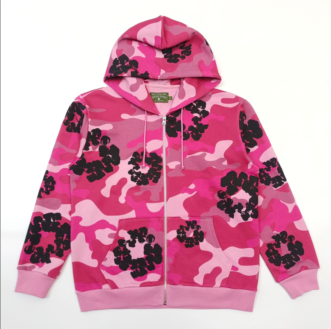 HOODIE ZIPPER DENIM TEARS CAMO