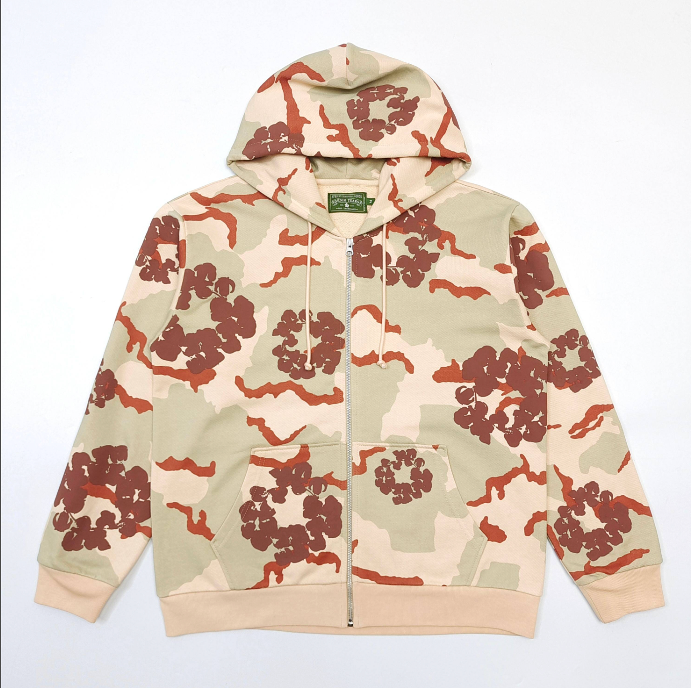 HOODIE ZIPPER DENIM TEARS CAMO