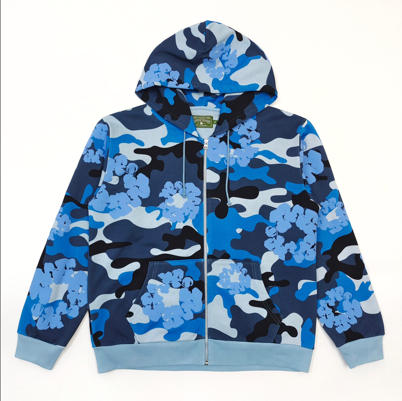 HOODIE ZIPPER DENIM TEARS CAMO