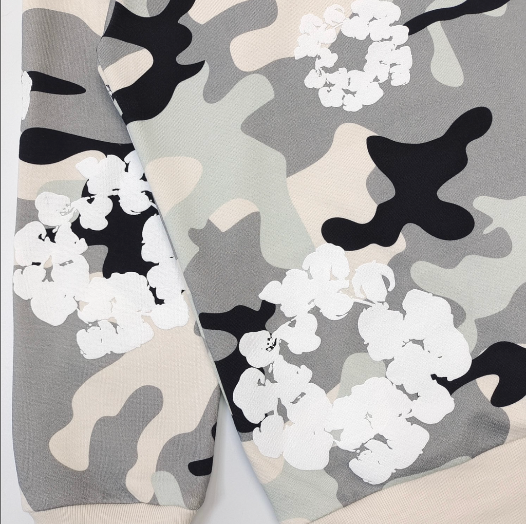 HOODIE ZIPPER DENIM TEARS CAMO