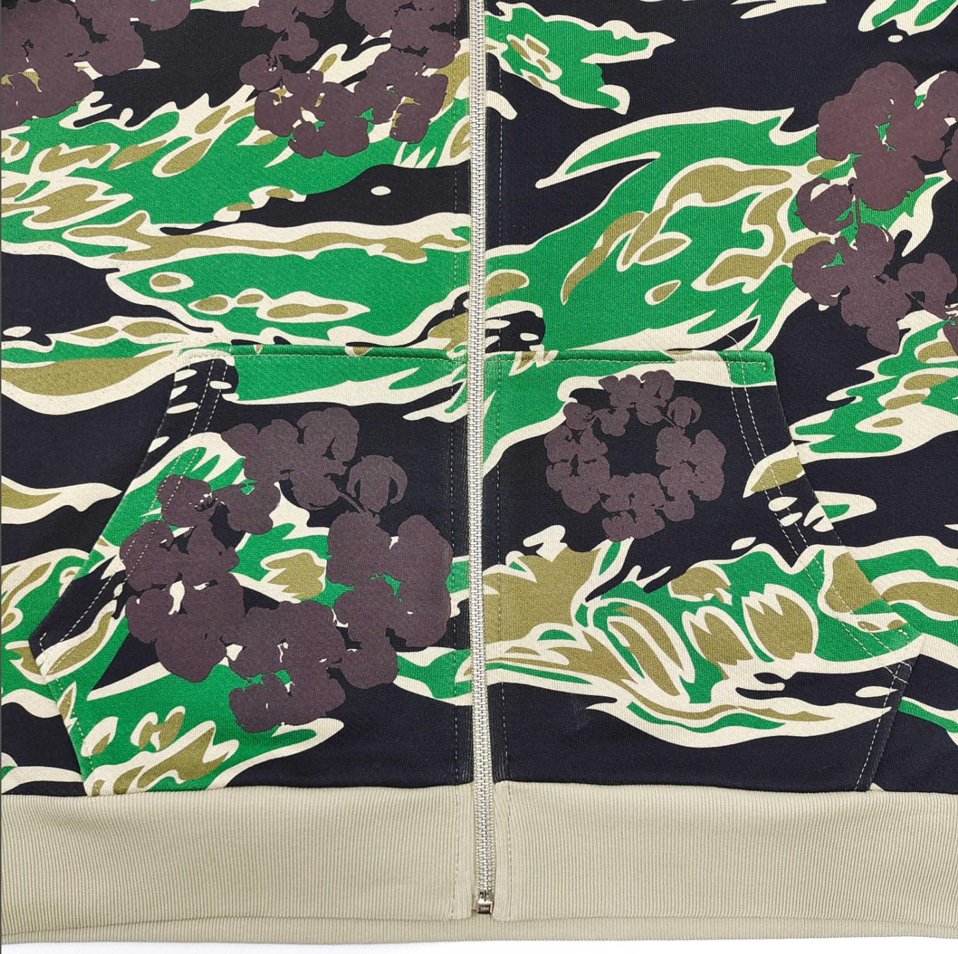 HOODIE ZIPPER DENIM TEARS CAMO