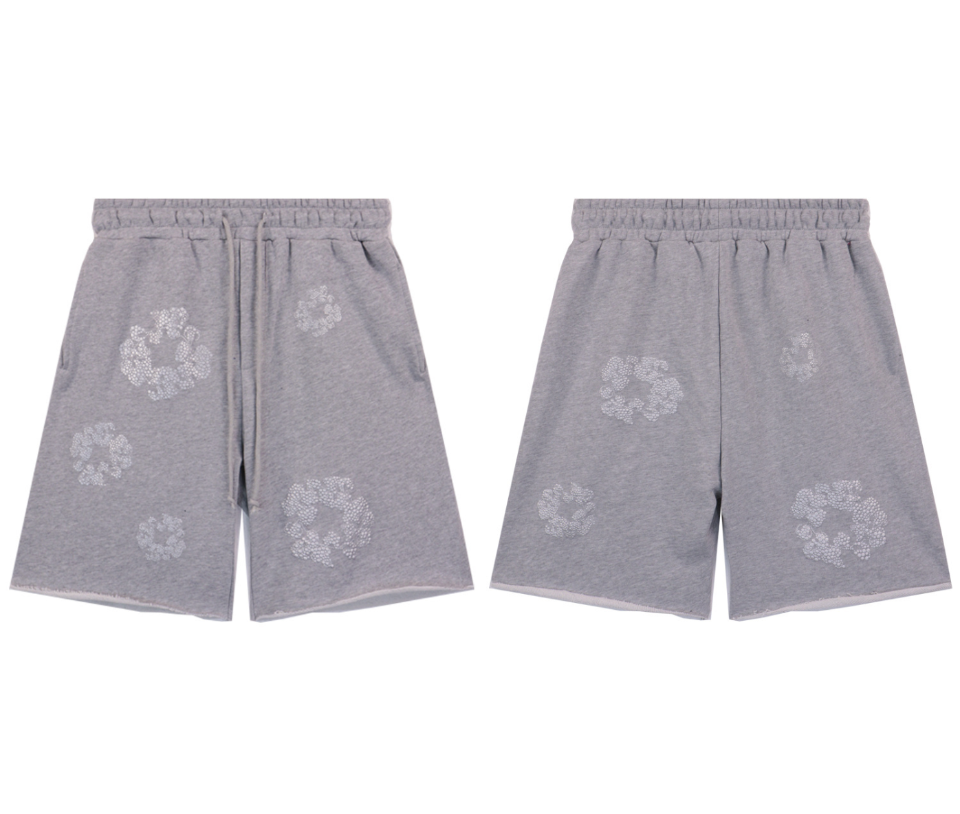 SHORT DENIM TEARS CASHMERE SWAROVSKI