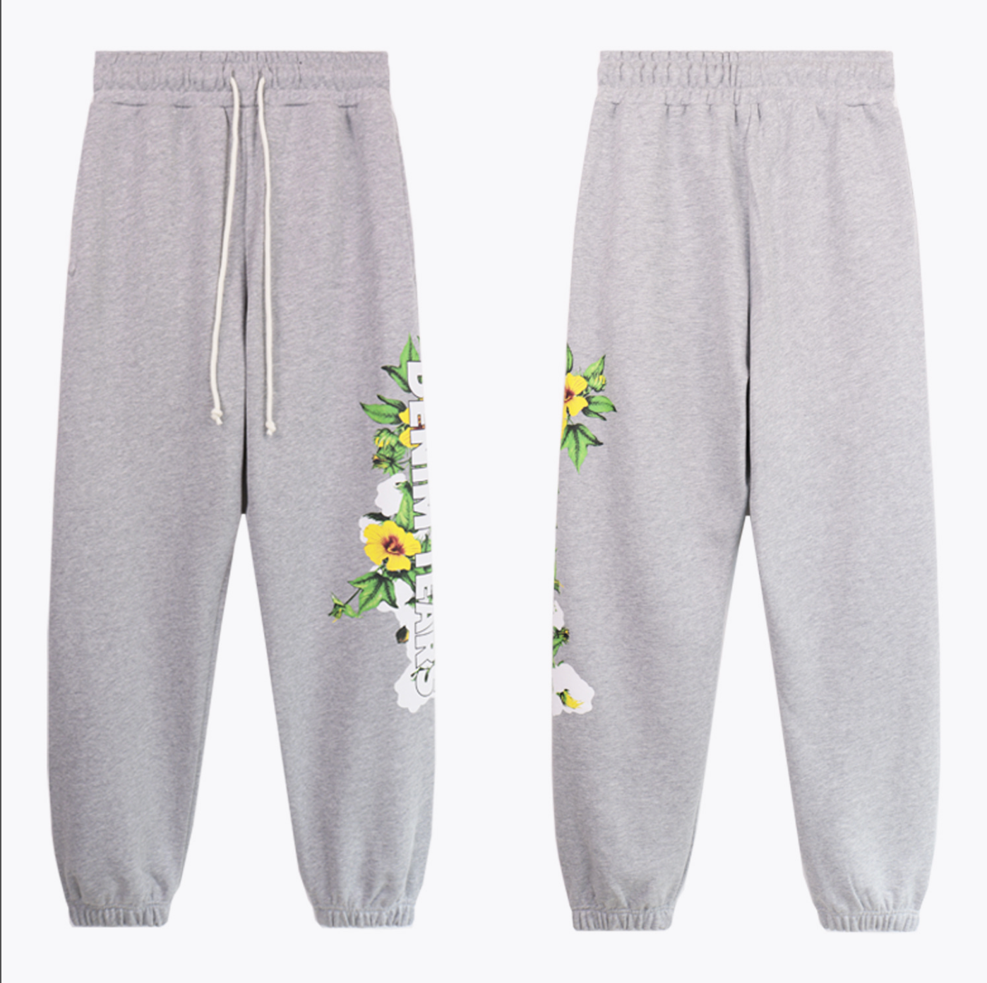 PANTS DENIM TEARS FLORAL LOGO